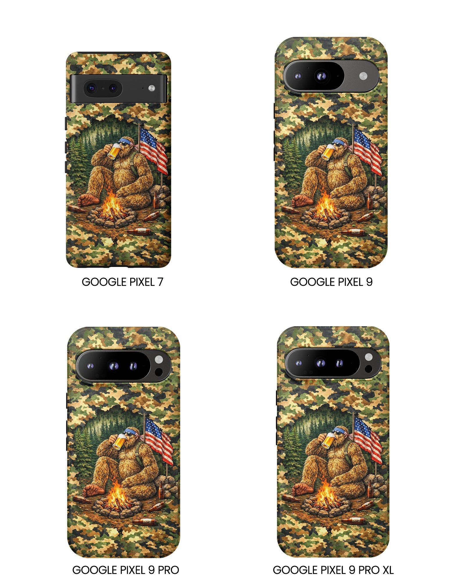 BIGFOOT CAMPFIRE CAMOUFLAGE PHONE CASE   - TLHN1604264