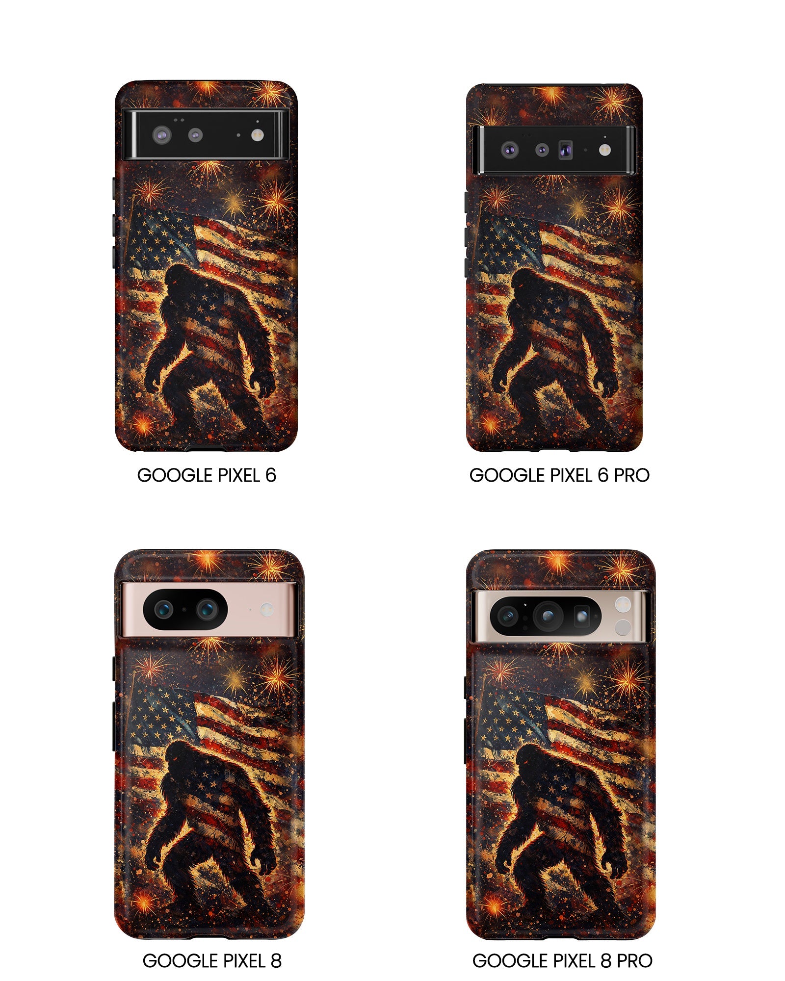 BIGFOOT STARS AND STRIPES GRUNGE ART  PHONE CASE  - TLHN2004264