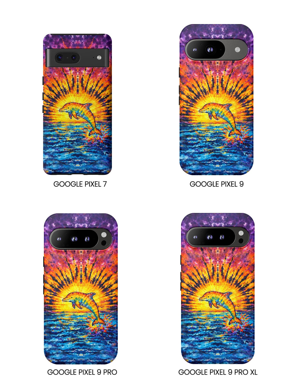 DOLPHIN SUNSET WATERCOLOR PATTERN  PHONE CASE  - TLHN2104264