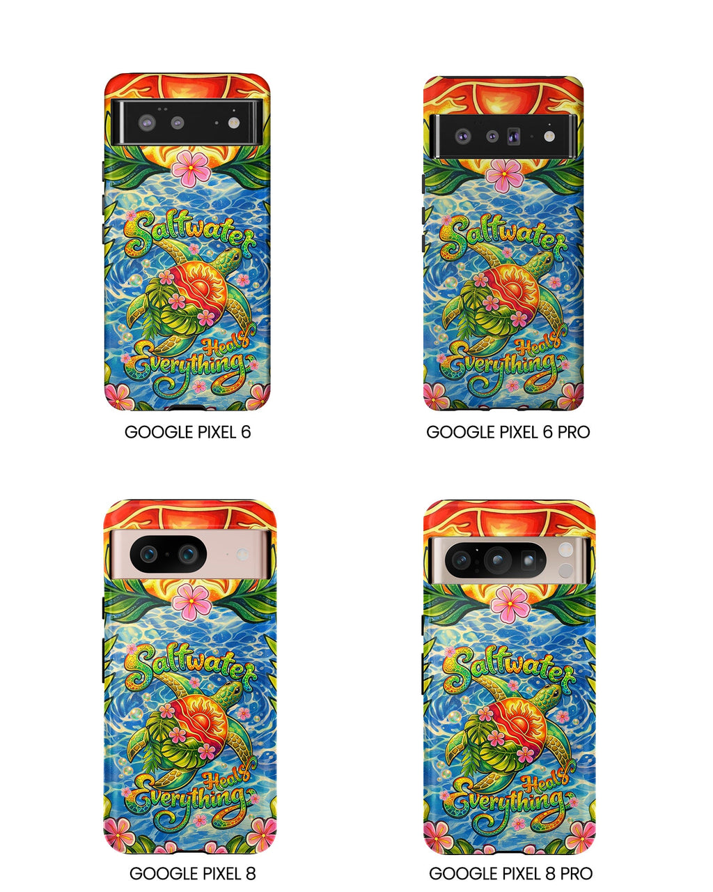 SALTWATER HEALS EVERYTHING TURTLE PHONE CASE - TLNT1704262