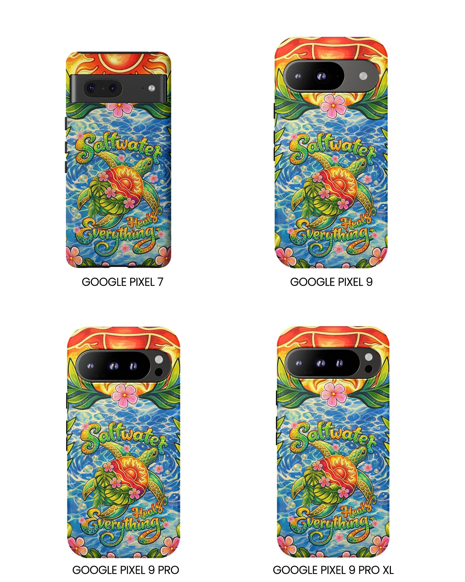 SALTWATER HEALS EVERYTHING TURTLE PHONE CASE - TLNT1704262