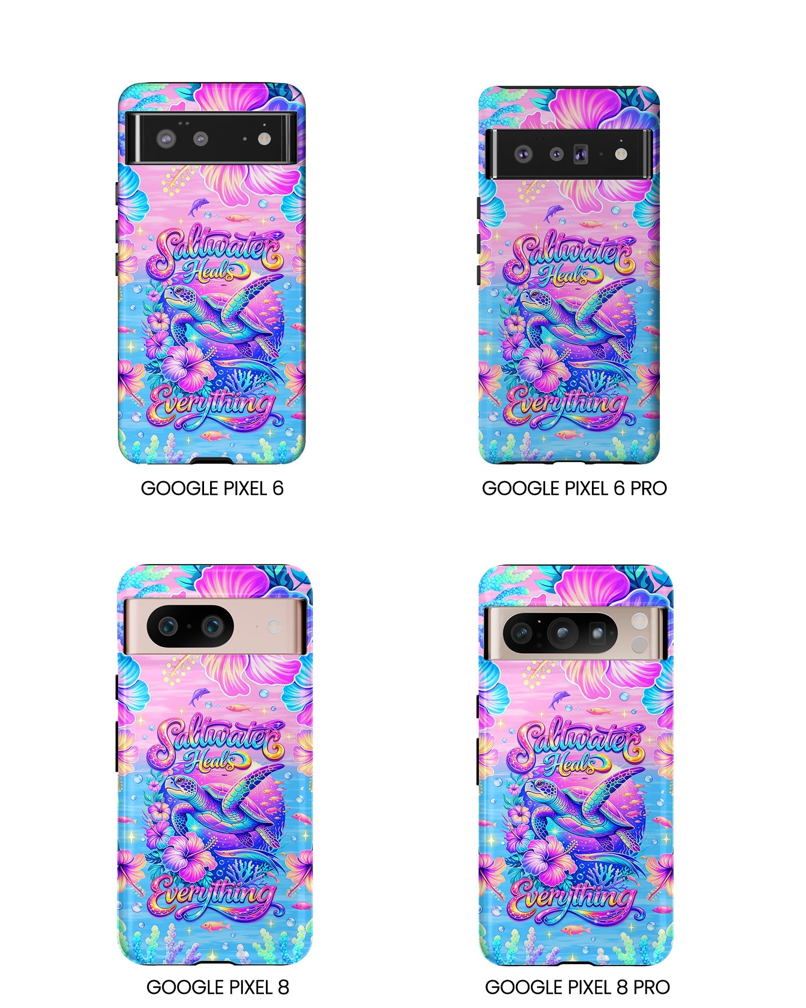 SALTWATER HEALS EVERYTHING TURTLE  PHONE CASE    - TLNT1104264