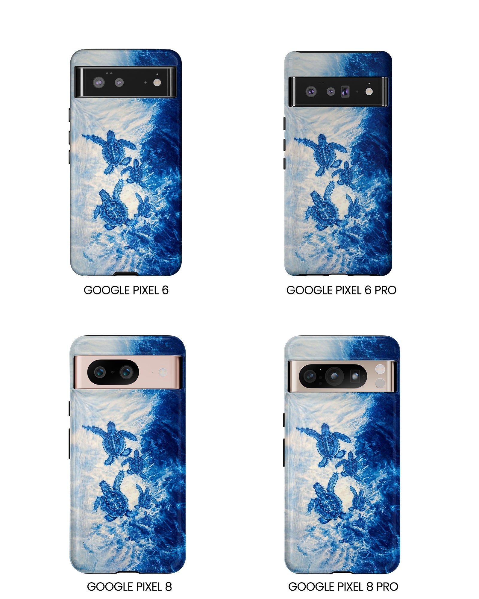 SEA TURTLE FAMILY WAVES PHONE CASE  - TLTW1704264