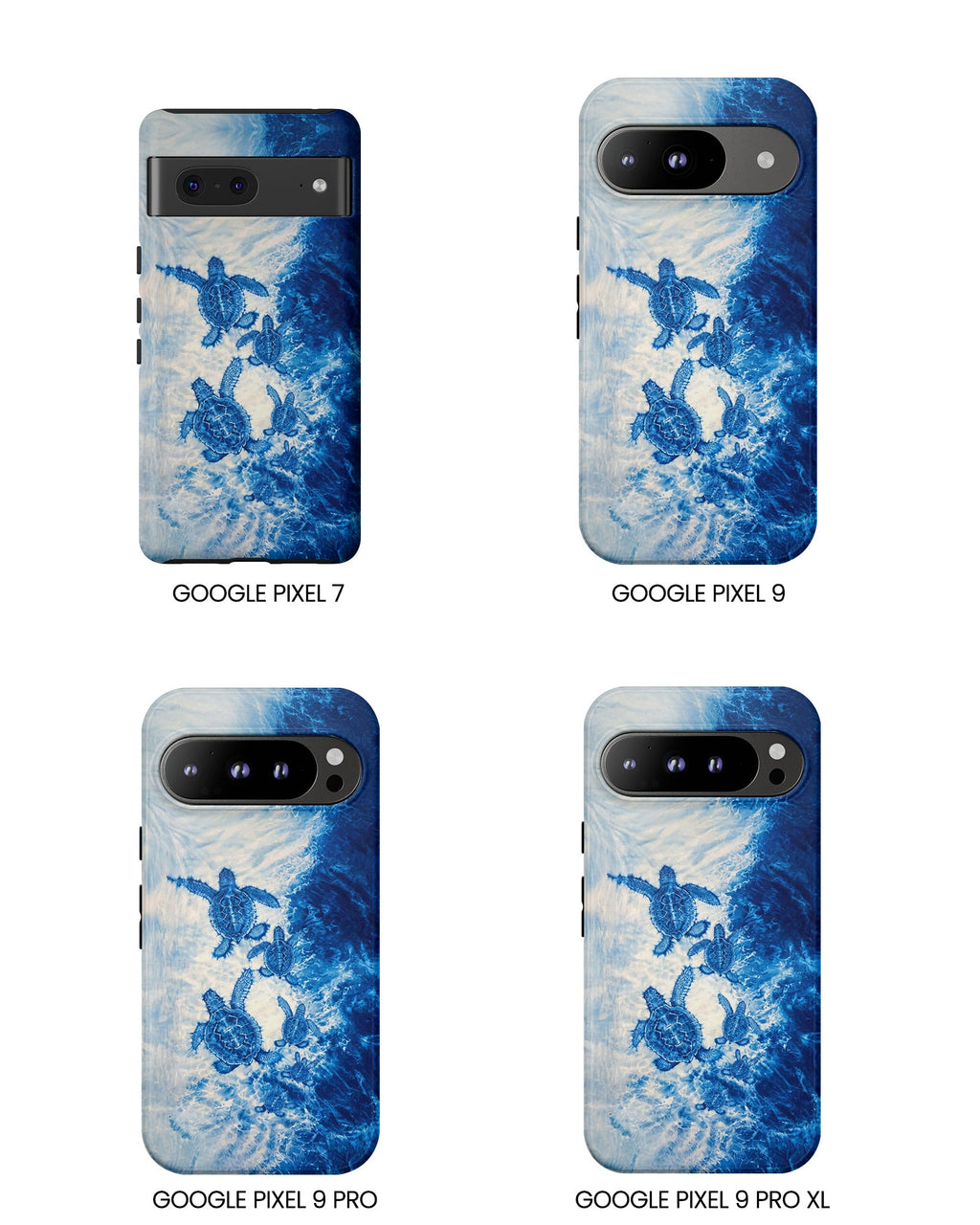 SEA TURTLE FAMILY WAVES PHONE CASE  - TLTW1704264