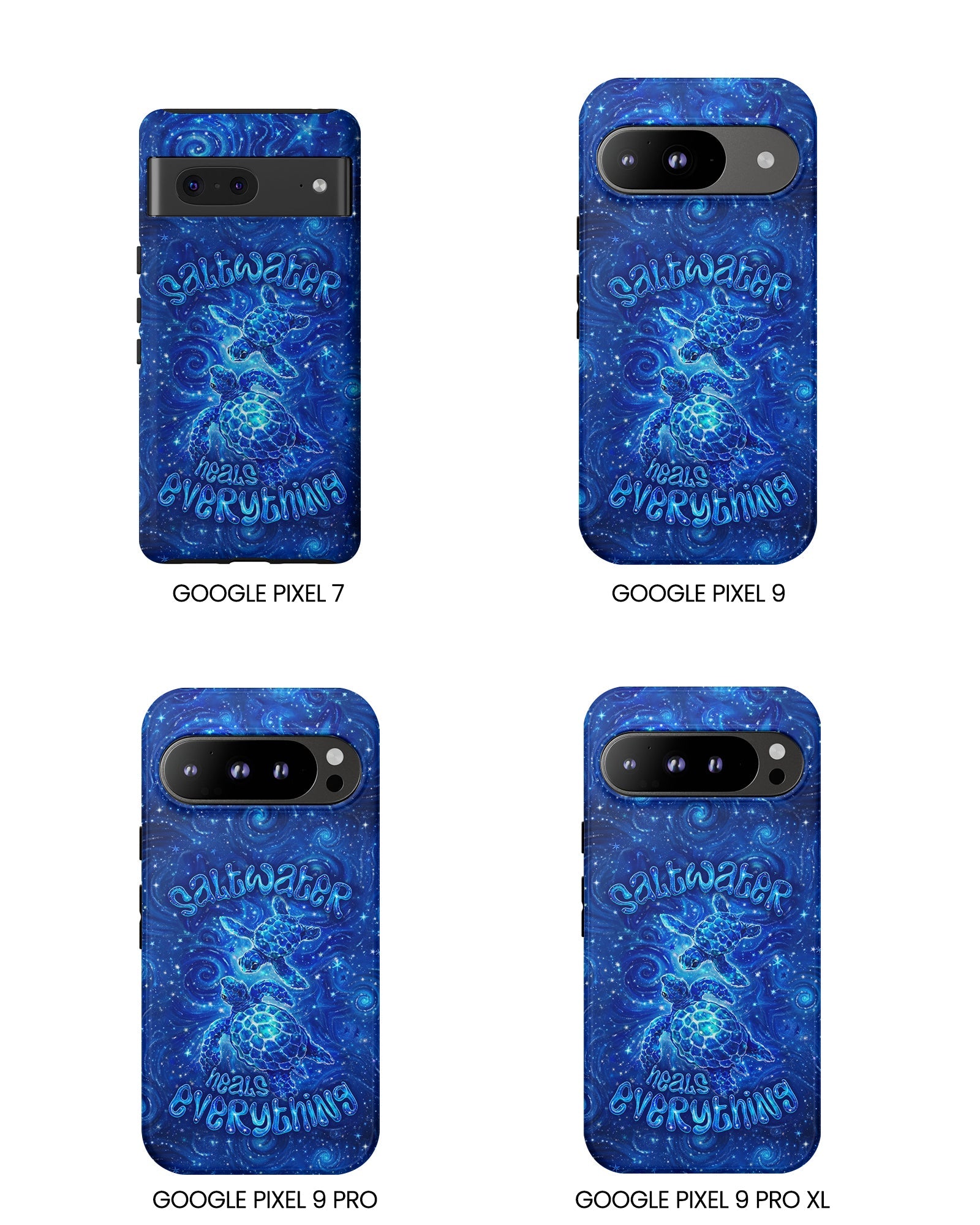 SALTWATER HEALS EVERYTHING TURTLE PHONE CASE  - TLNO2304261