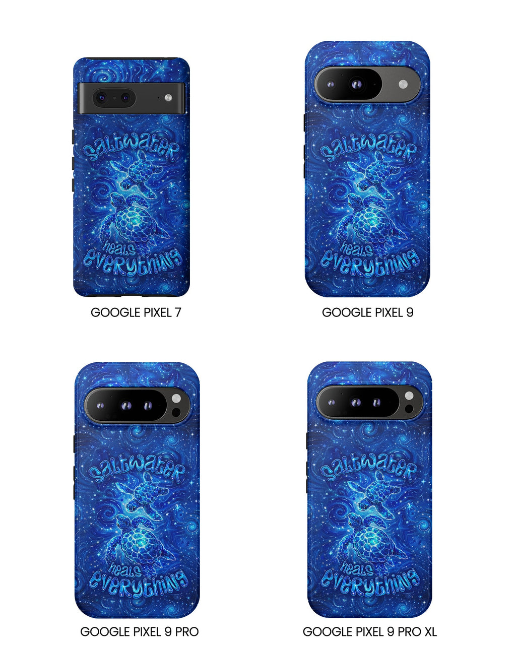SALTWATER HEALS EVERYTHING TURTLE PHONE CASE  - TLNO2304261