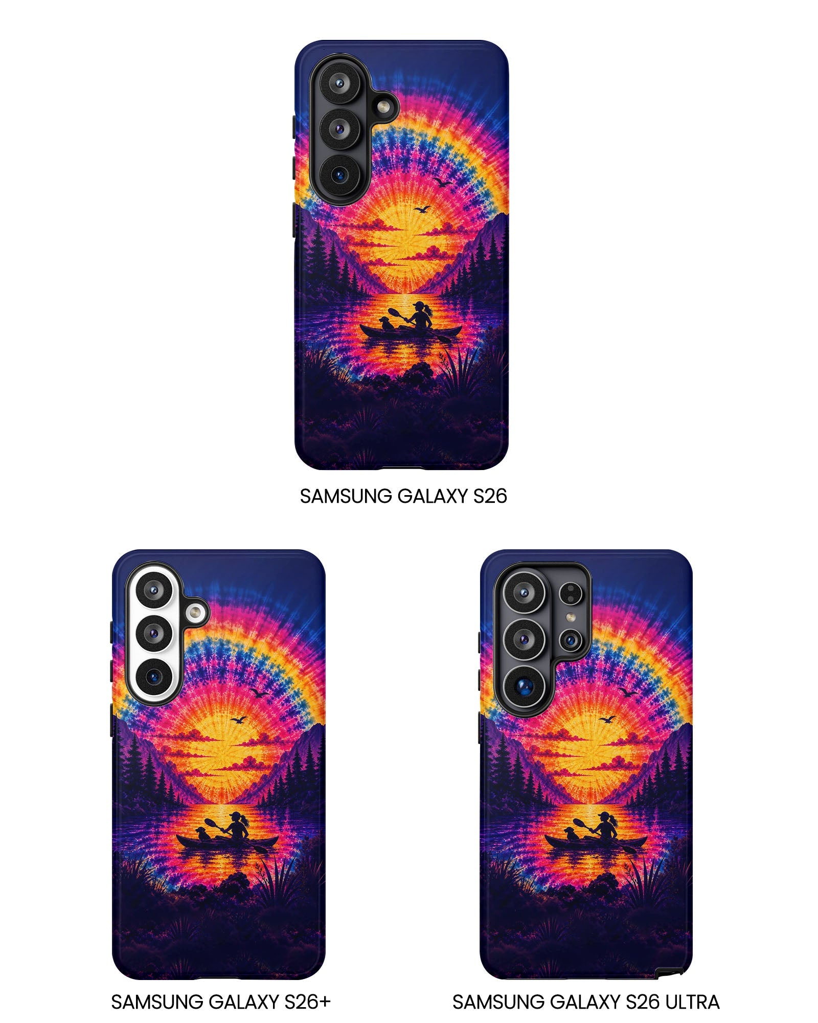 KAYAK LAKE DAY WITH DOG SUNSET PHONE CASE - TLHG2406262