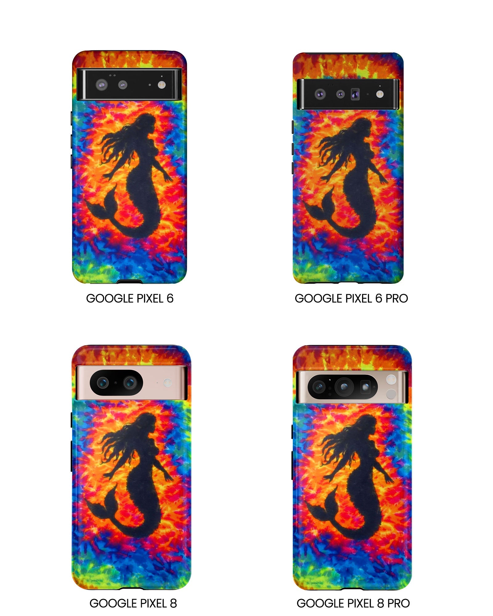 MERMAID COLORFUL SWIRL PHONE CASE  - TLTW2105264