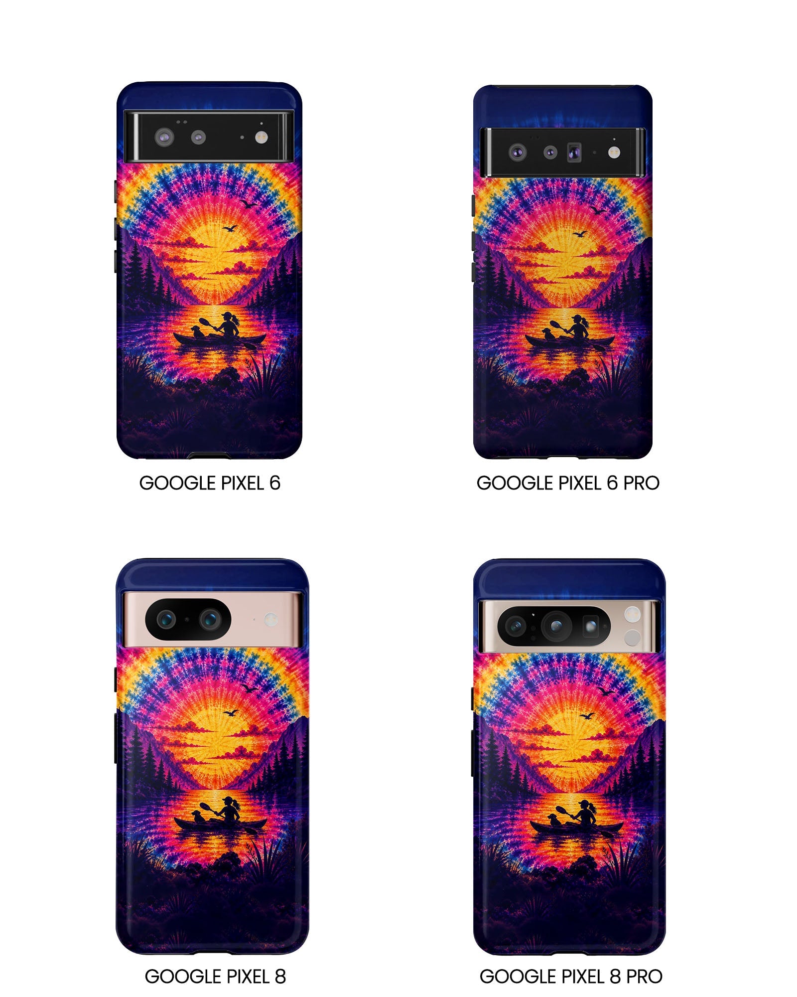 KAYAK LAKE DAY WITH DOG SUNSET PHONE CASE - TLHG2406262