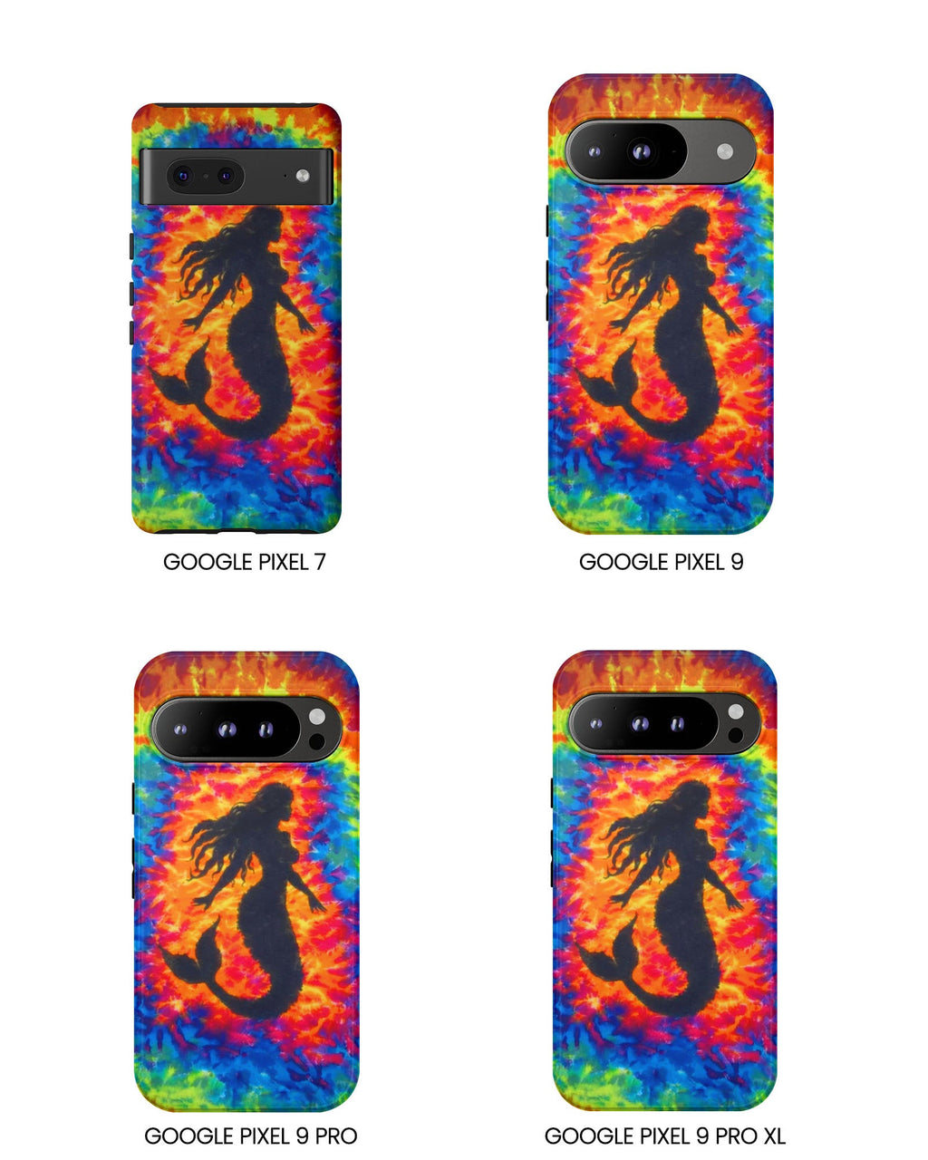 MERMAID COLORFUL SWIRL PHONE CASE  - TLTW2105264