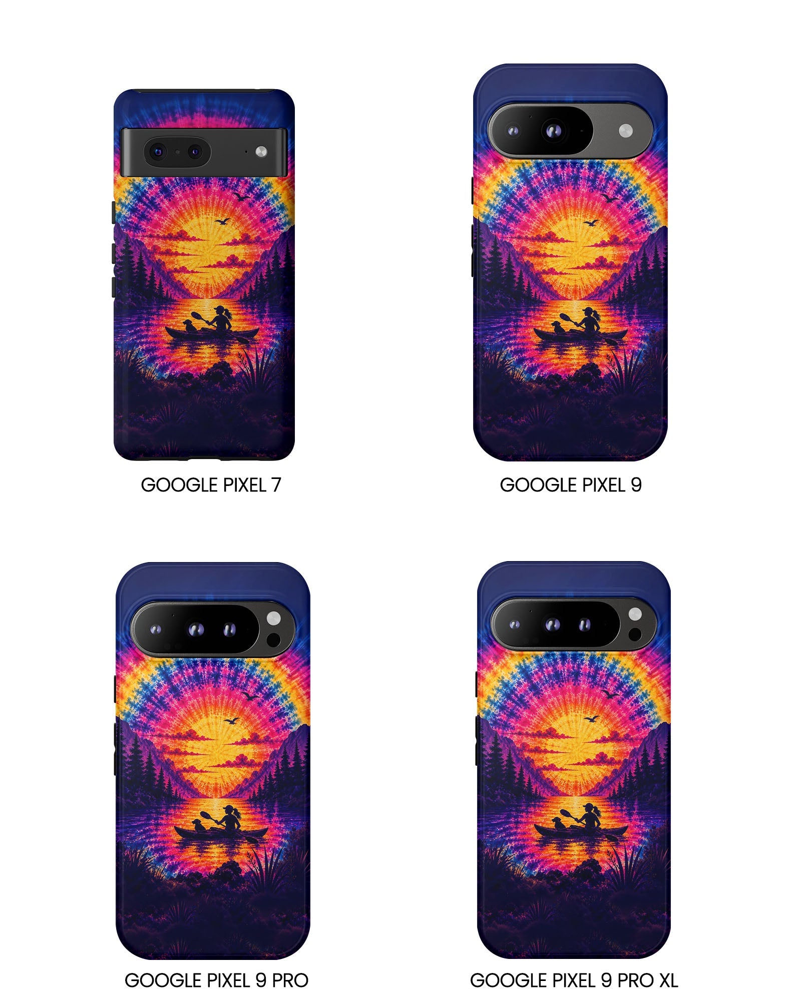 KAYAK LAKE DAY WITH DOG SUNSET PHONE CASE - TLHG2406262