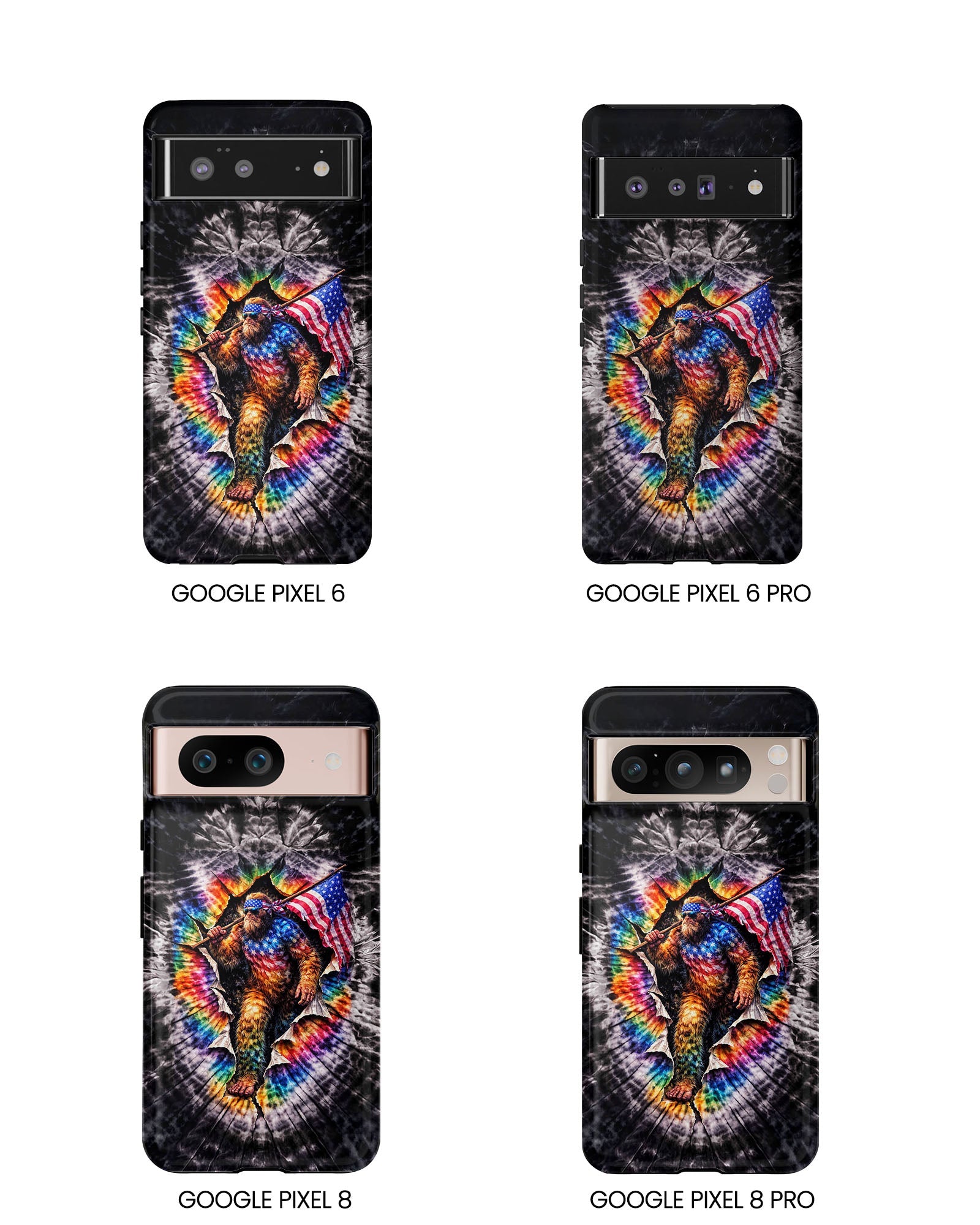 BIGFOOT WITH FLAG SWIRL  PHONE CASE  - TLTW1905264