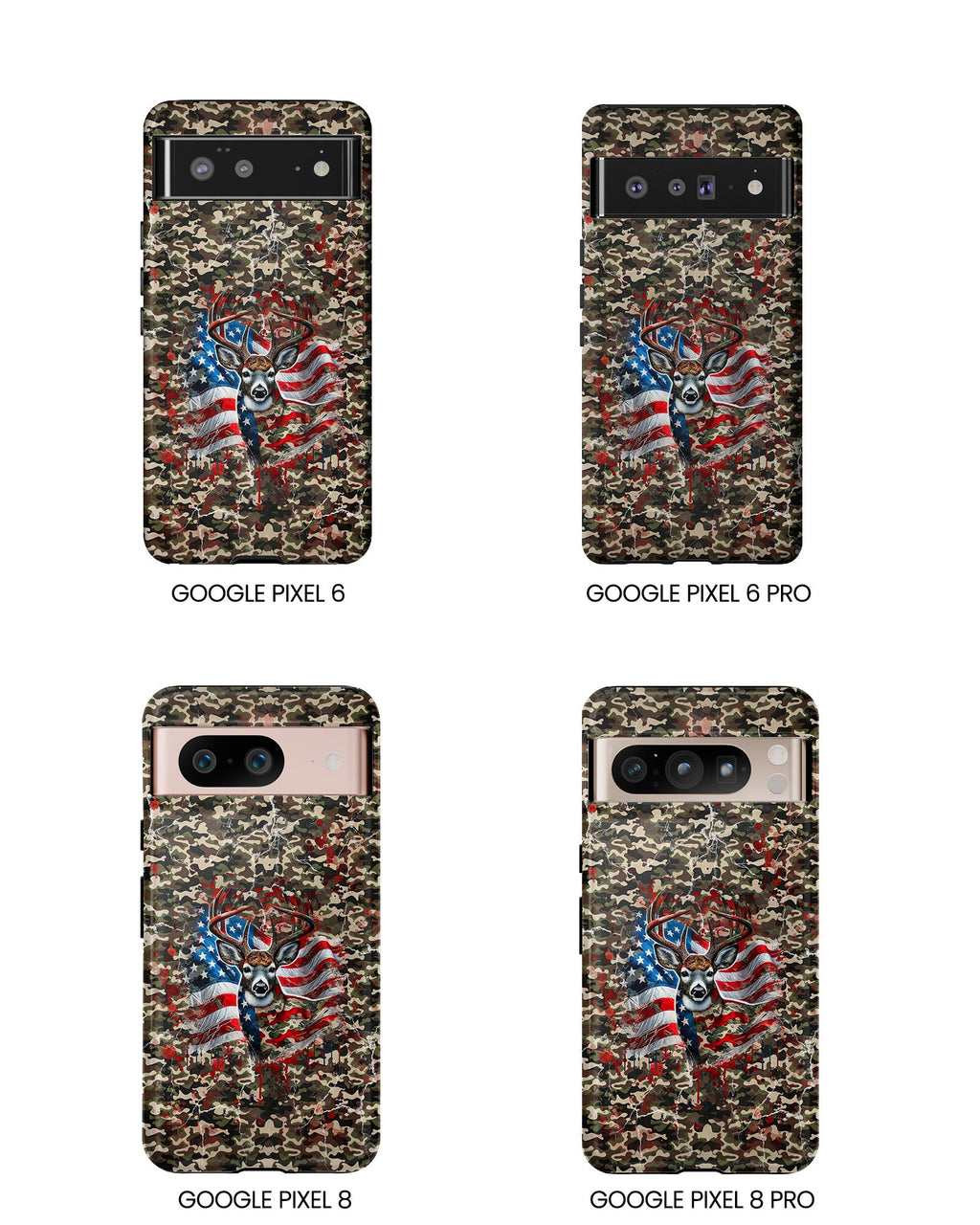 STARS AND STRIPES DEER HUNTING PHONE CASE - TLHG1905264
