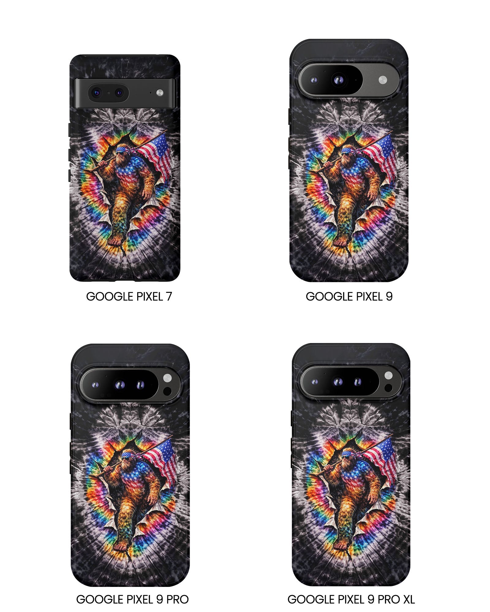 BIGFOOT WITH FLAG SWIRL  PHONE CASE  - TLTW1905264