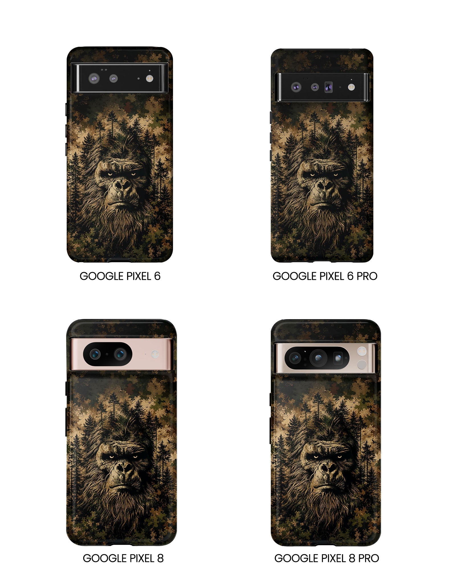 BIGFOOT IN THE FOREST CAMOUFLAGE PHONE CASE  - TLNT2105264
