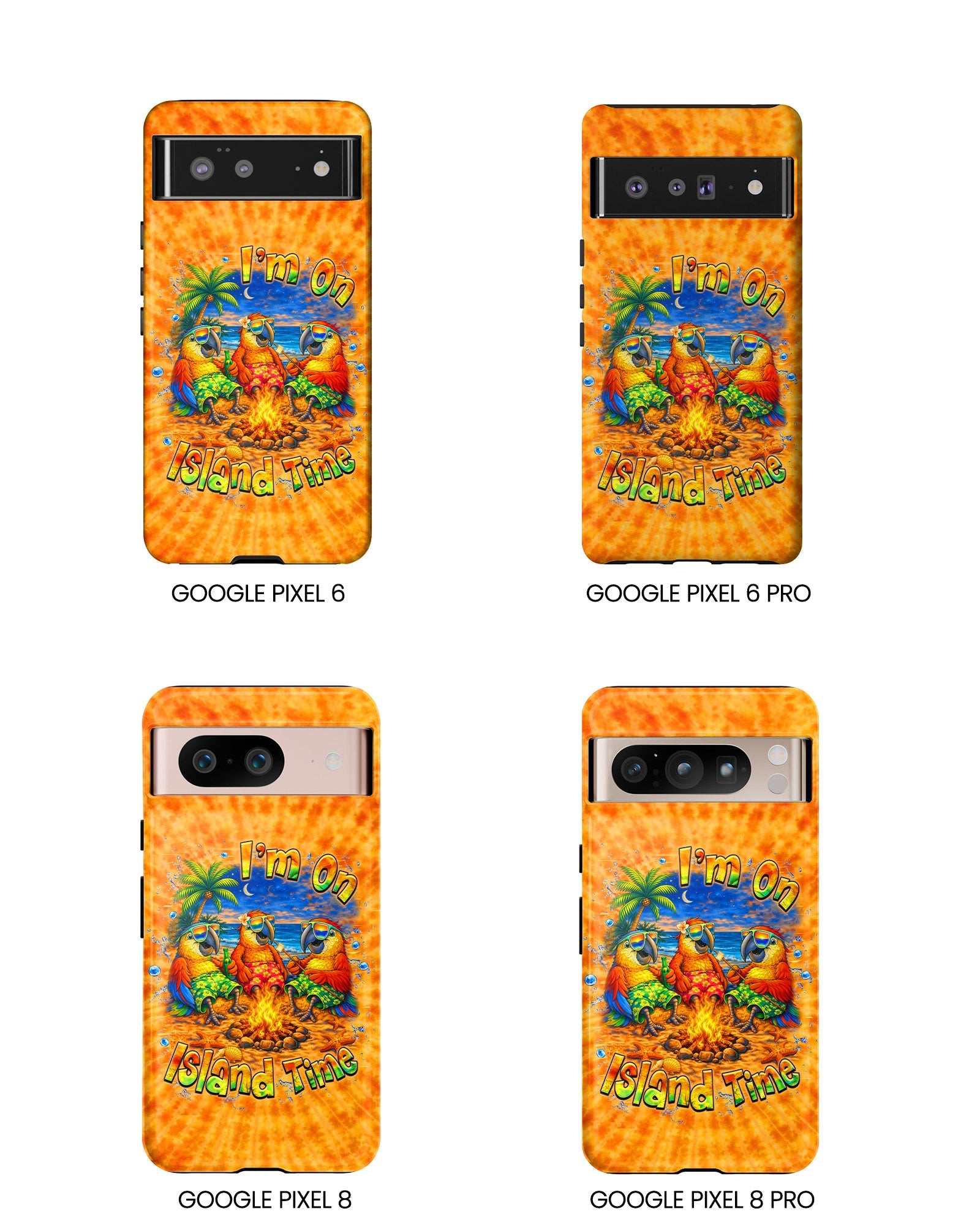 I'M ON ISLAND TIME PARROT SWIRL  PHONE CASE  - TLHN1405264