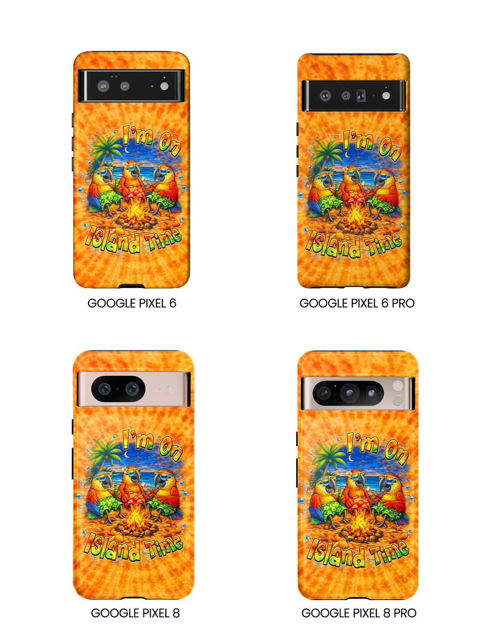 I'M ON ISLAND TIME PARROT SWIRL  PHONE CASE  - TLHN1405264