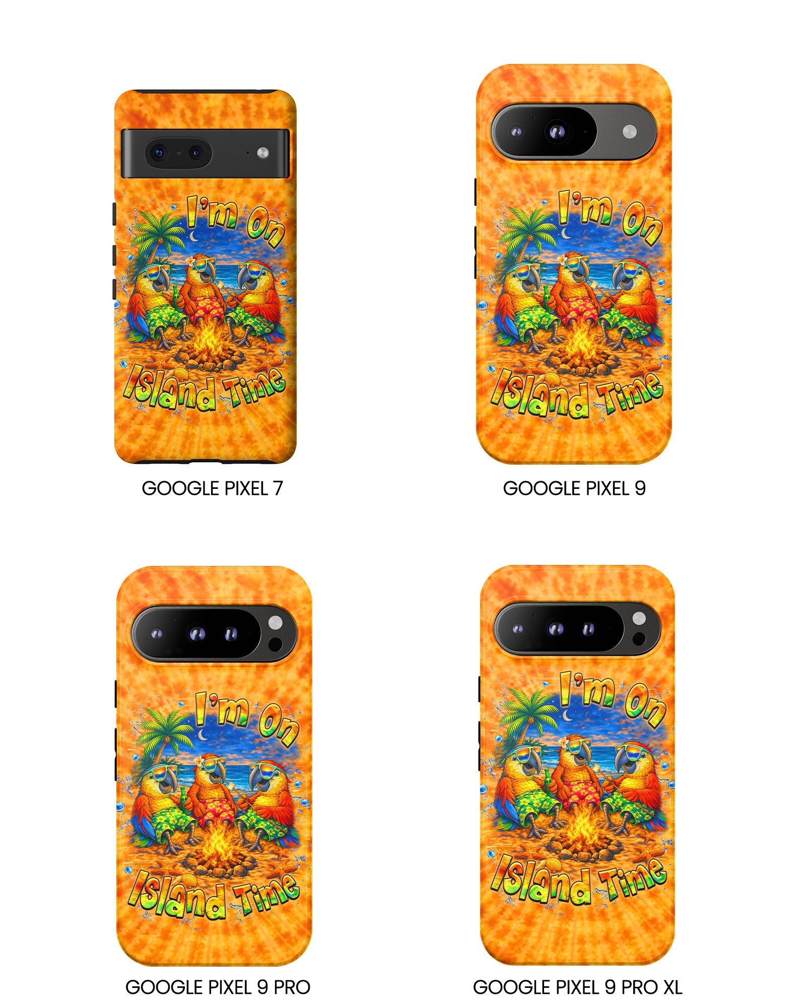 I'M ON ISLAND TIME PARROT SWIRL  PHONE CASE  - TLHN1405264