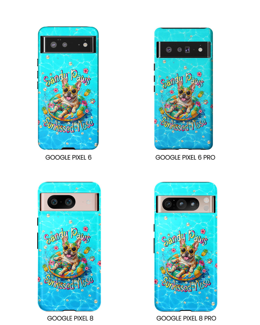 SANDY PAWS SUNKISSED NOSE FRENCH BULLDOG PHONE CASE  - TLHN2005264