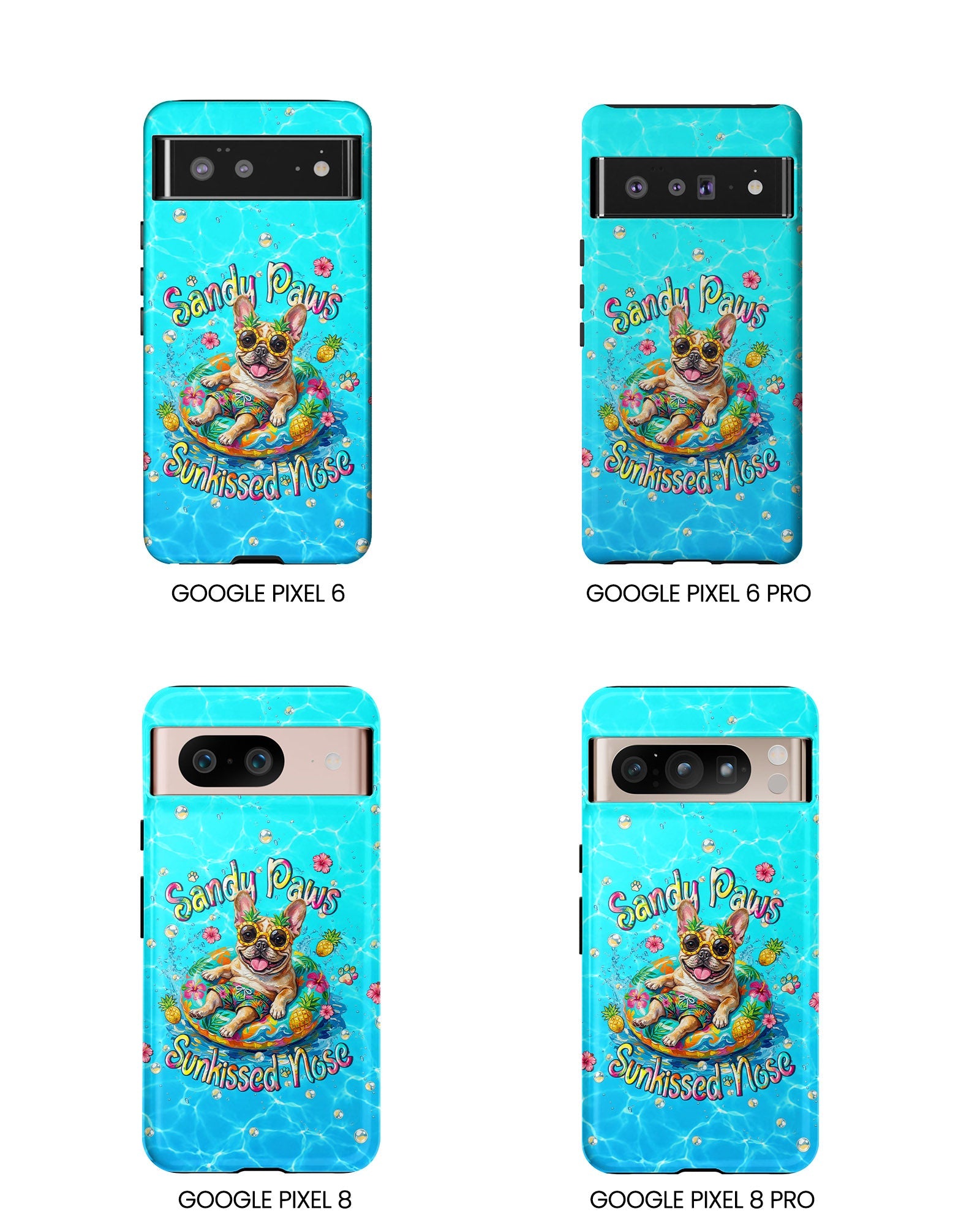 SANDY PAWS SUNKISSED NOSE FRENCH BULLDOG PHONE CASE  - TLHN2005264
