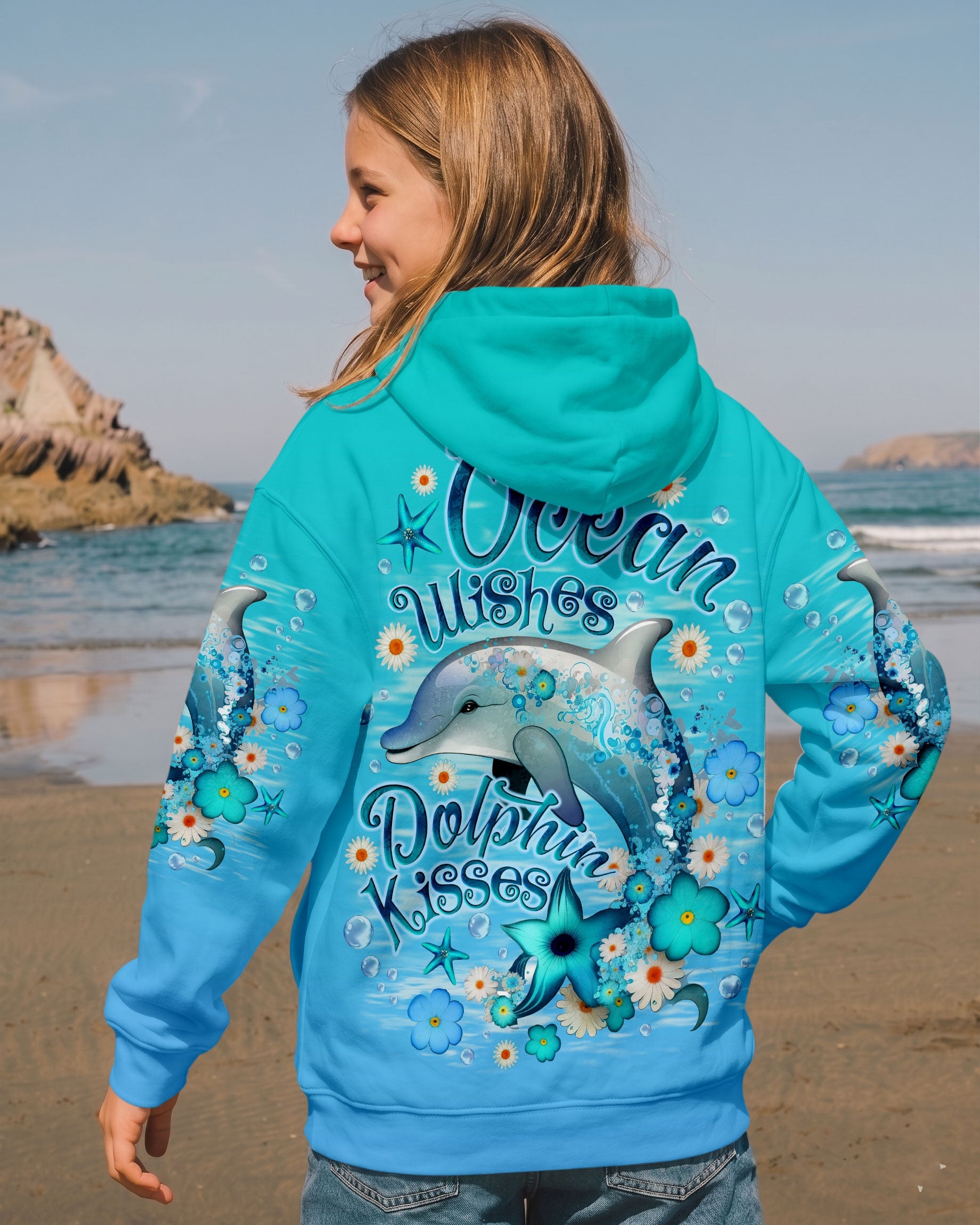 OCEAN WISHES DOLPHIN KISSES KIDS ALL OVER PRINT - TLNO2905262