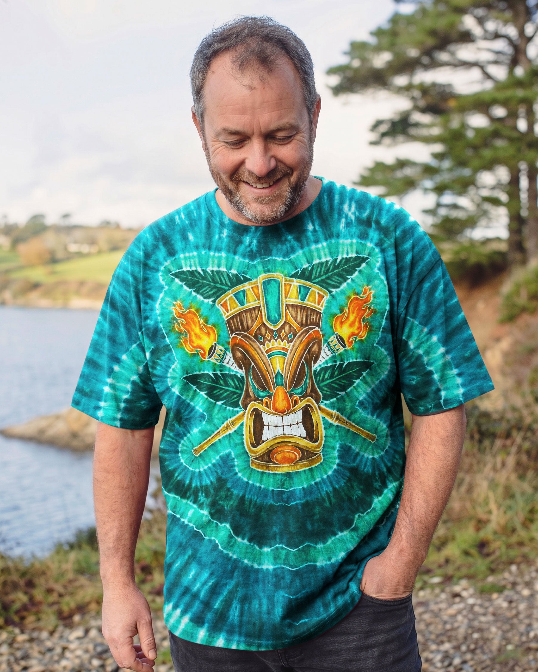 TROPICAL TIKI BURST ALL OVER PRINT  - TLNO2506261