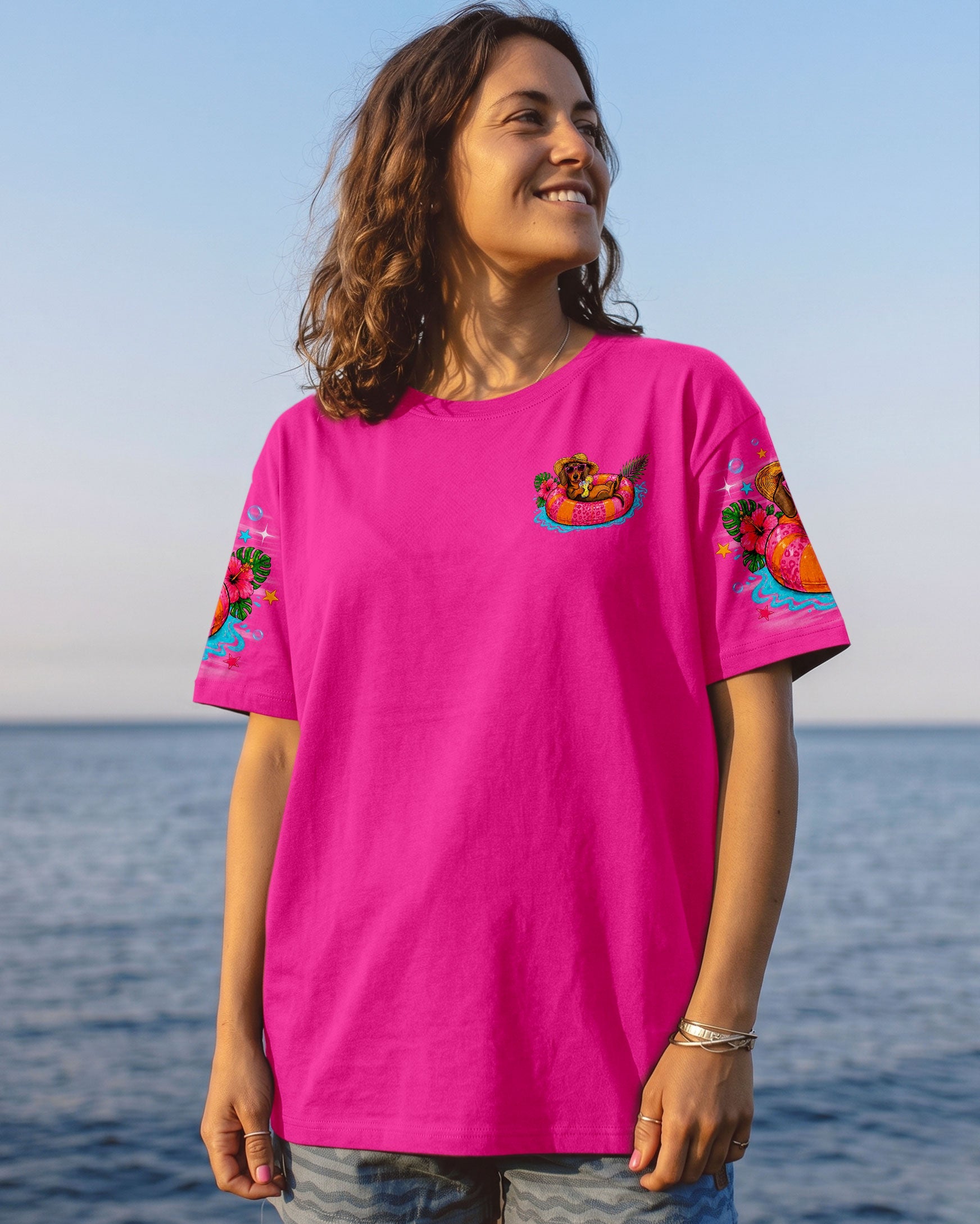 HOTTER THAN A HOOCHIE COOCHIE DACHSHUND DOG ALL OVER PRINT - TLNO1805262