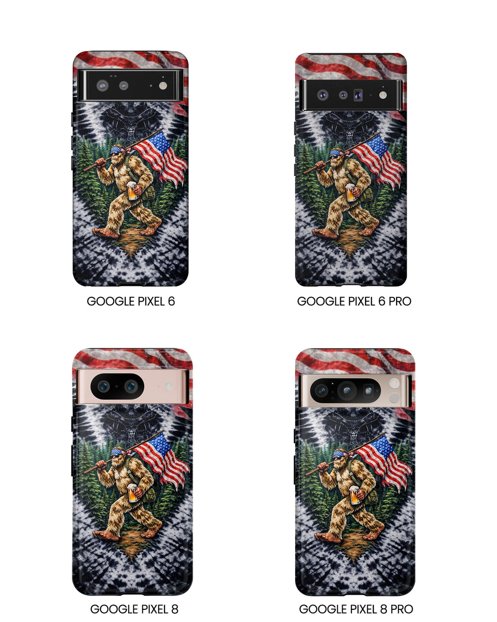 BIGFOOT WITH FLAG V SWIRL PHONE CASE  - TLTW0405263