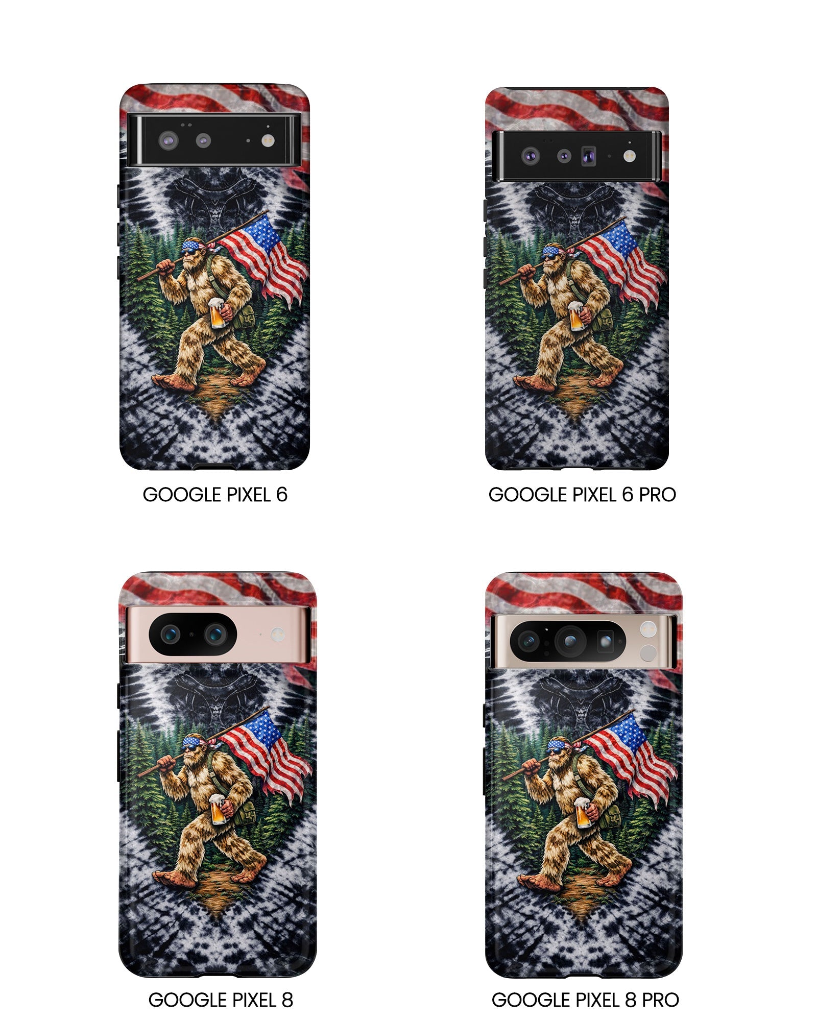 BIGFOOT WITH FLAG V SWIRL PHONE CASE  - TLTW0405263