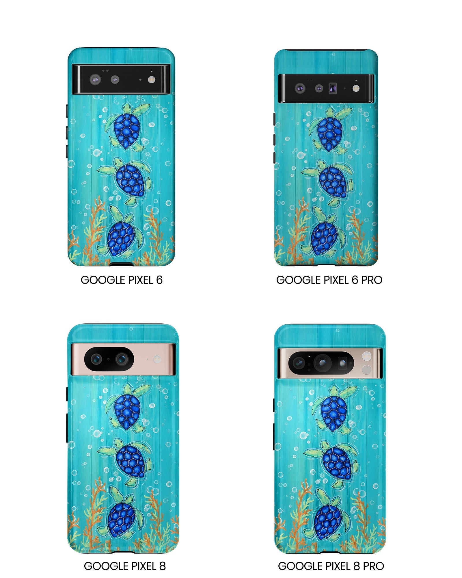 THREE SEA TURTLE PHONE CASE  - TLTW2804264