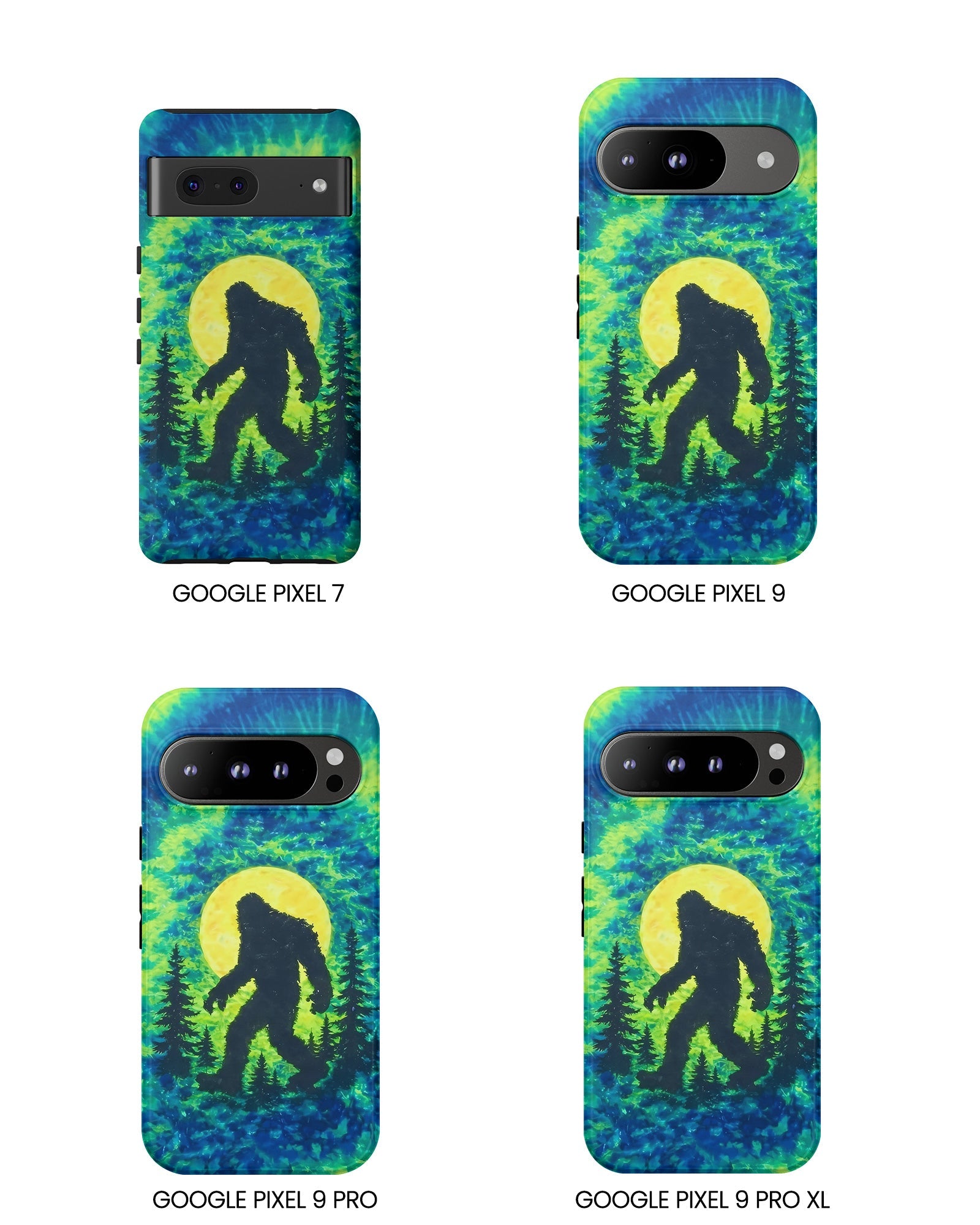 BIGFOOT IN THE FOREST GREEN BLUE SWIRL  PHONE CASE  - TLNO0505262