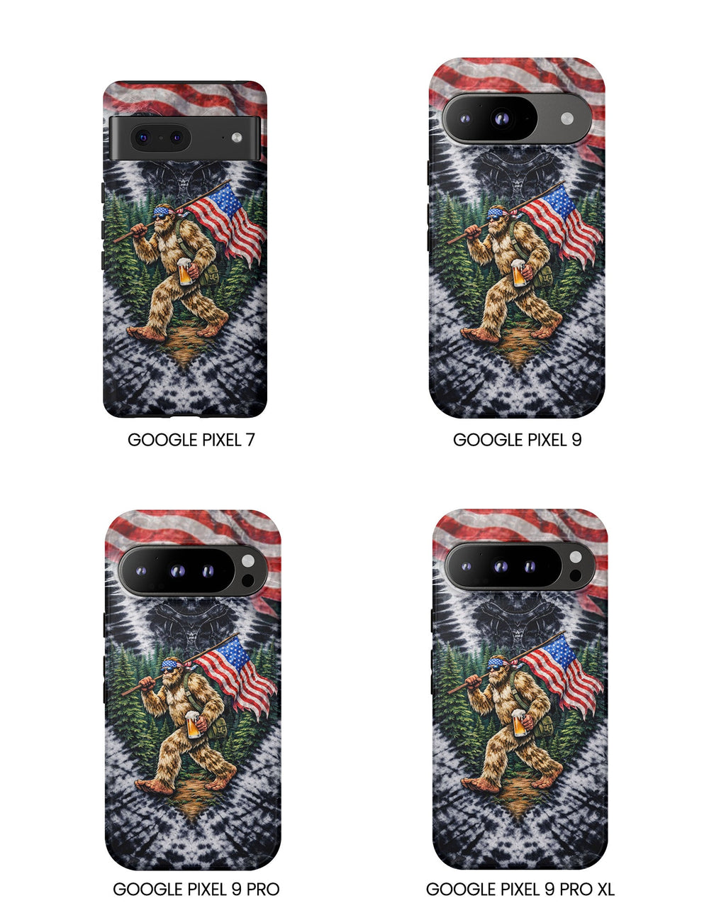 BIGFOOT WITH FLAG V SWIRL PHONE CASE  - TLTW0405263