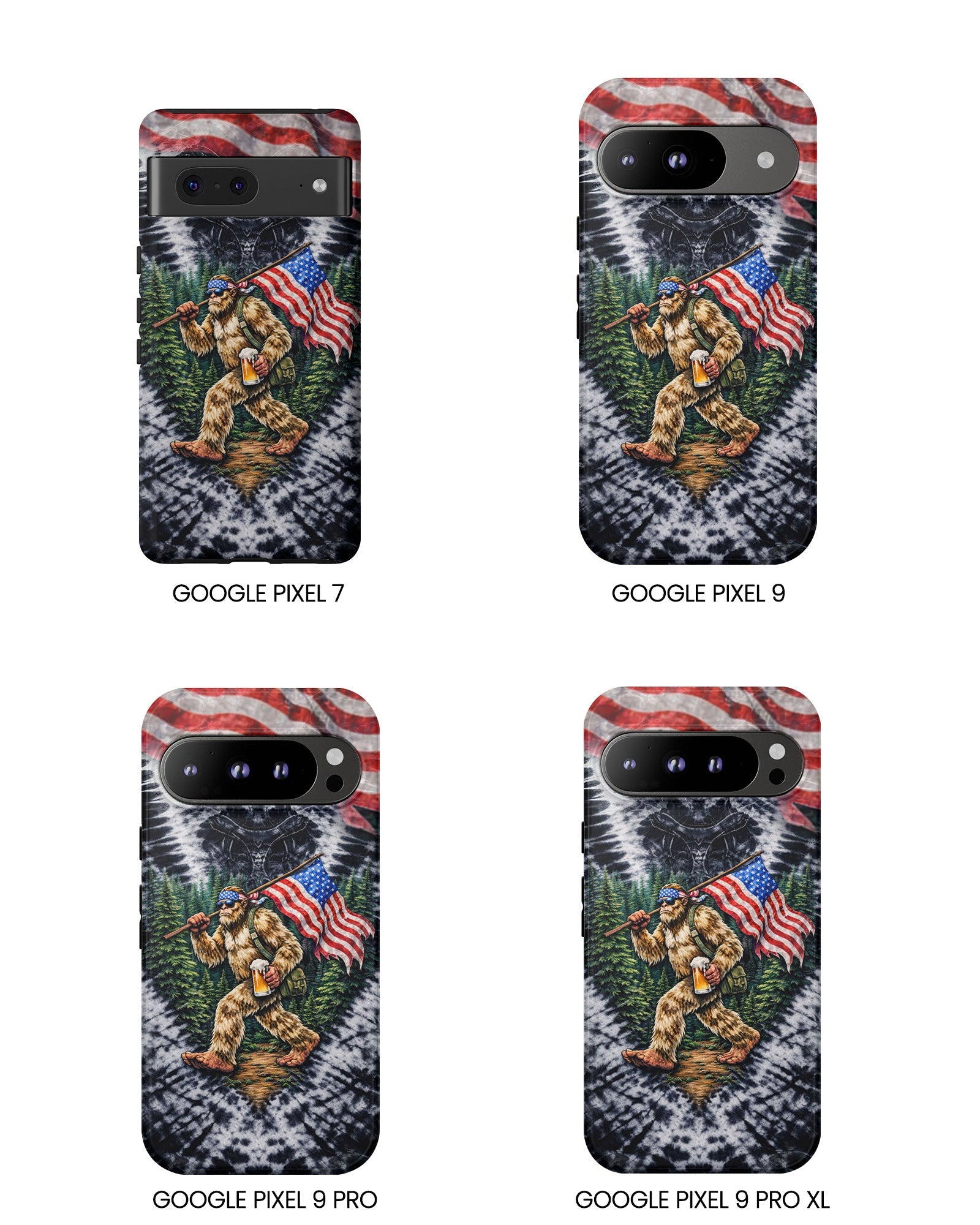 BIGFOOT WITH FLAG V SWIRL PHONE CASE  - TLTW0405263