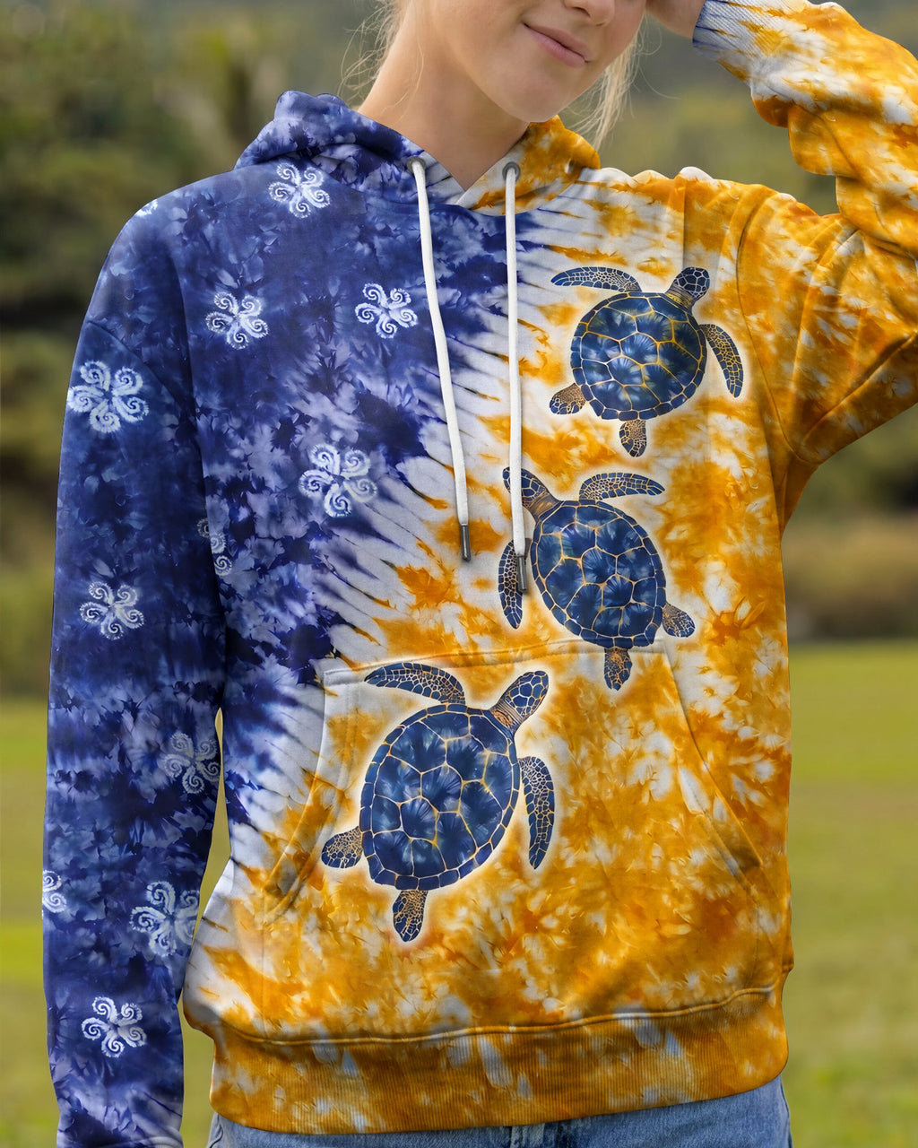 SUNLIT SEA TURTLE DRIFT ALL OVER PRINT - TYPQ0307263