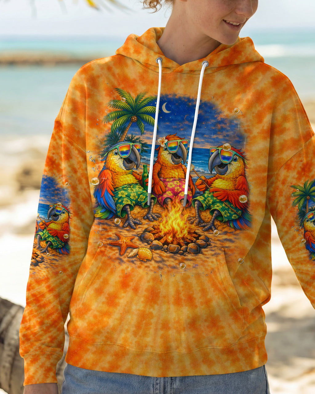 GOOD TIMES CRAZY FRIEND PARROT ALL OVER PRINT - TLHN0604262
