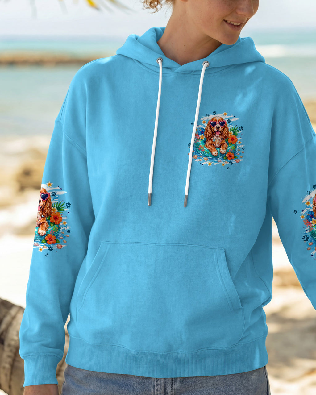 SMELL THE SEA COCKER SPANIEL DOG ALL OVER PRINT - TYPQ0607263