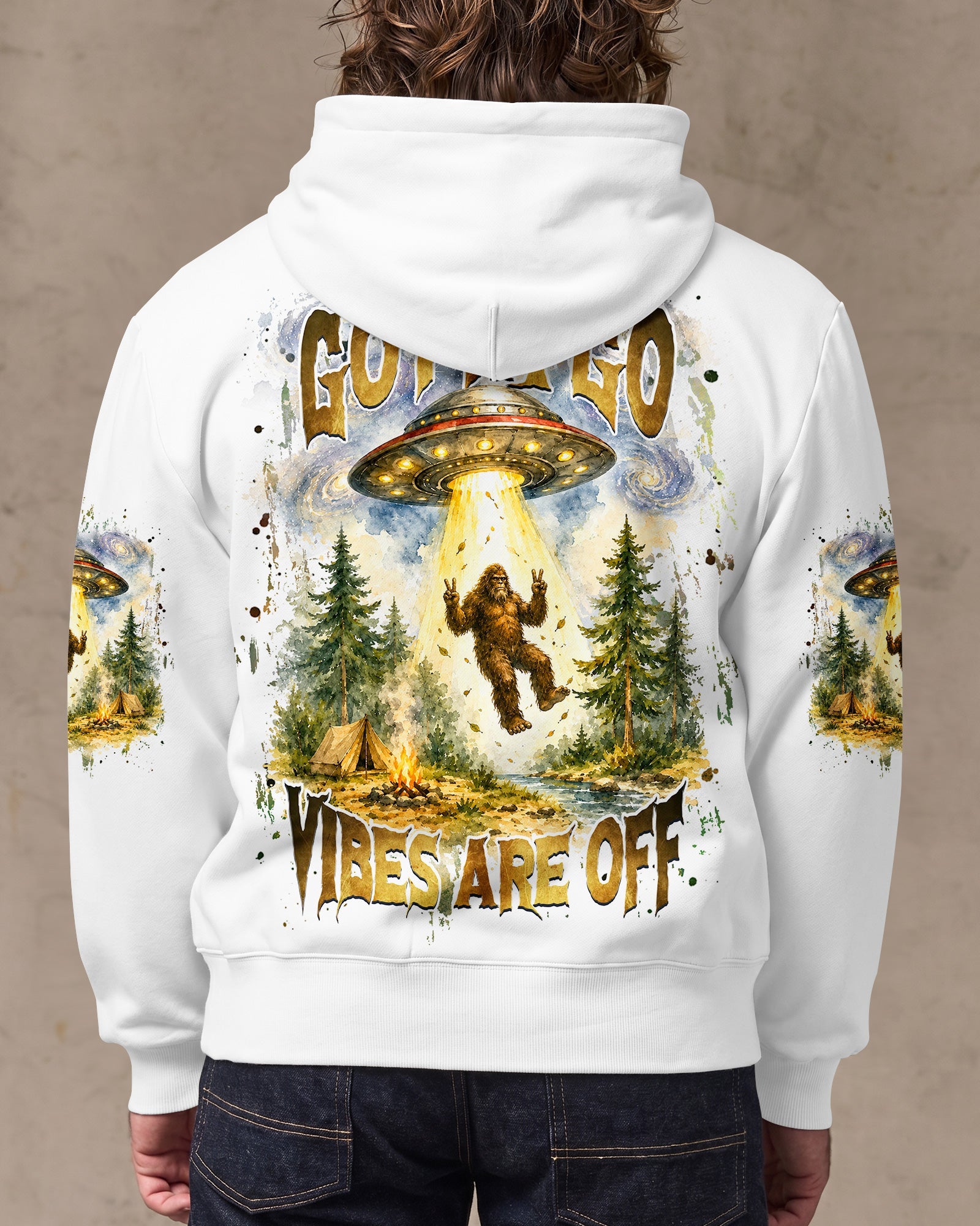GOTTA GO VIBES ARE OFF BIGFOOT ALL OVER PRINT  - TLHG2206264