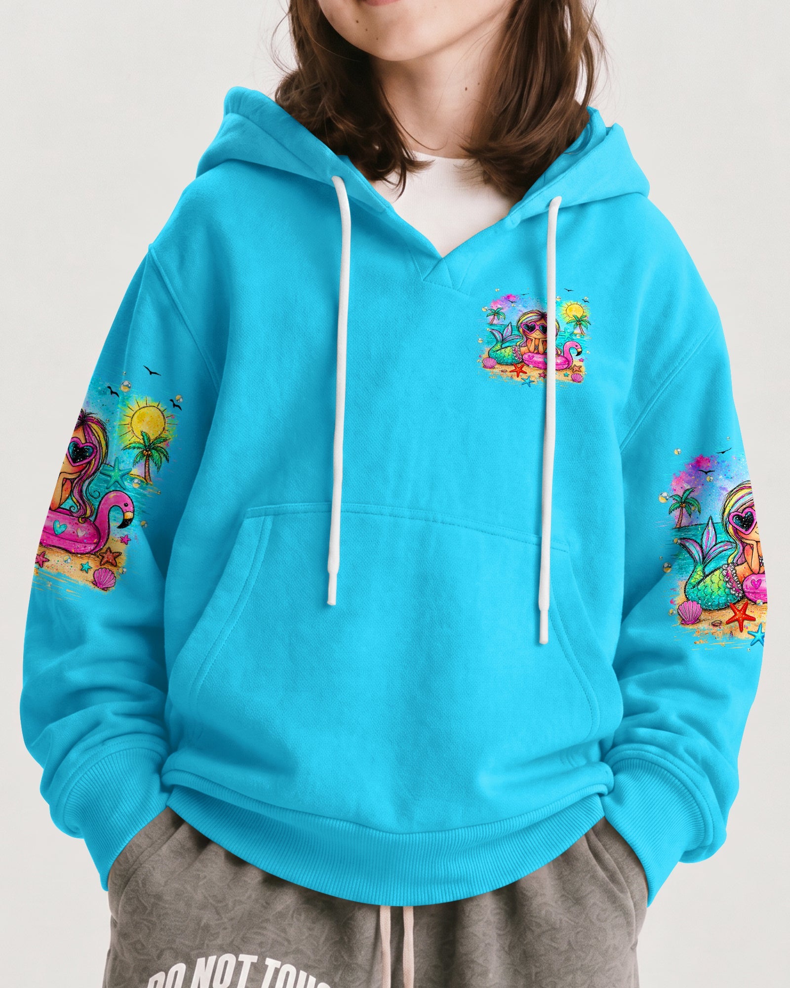 MERMAID KISSES STARFISH WISHES KIDS ALL OVER PRINT  - TLHN2505261