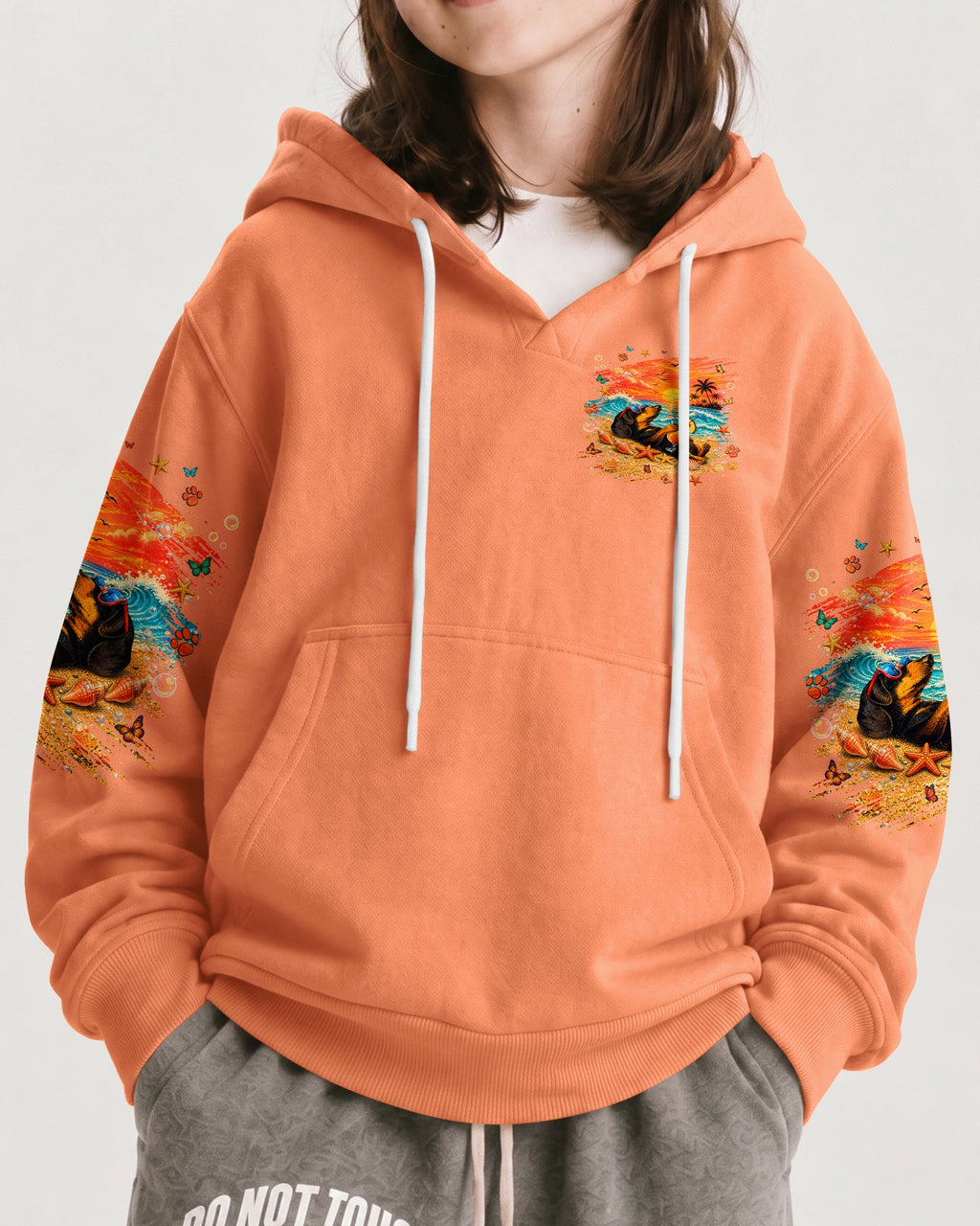 SANDY PAWS AND SALTY KISSES DACHSHUND DOG KIDS ALL OVER PRINT - TLNT2205264