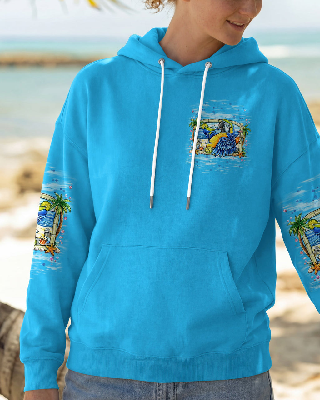 JUST LIVING THE ISLAND LIFE PARROT ALL OVER PRINT  - TLNT1205262