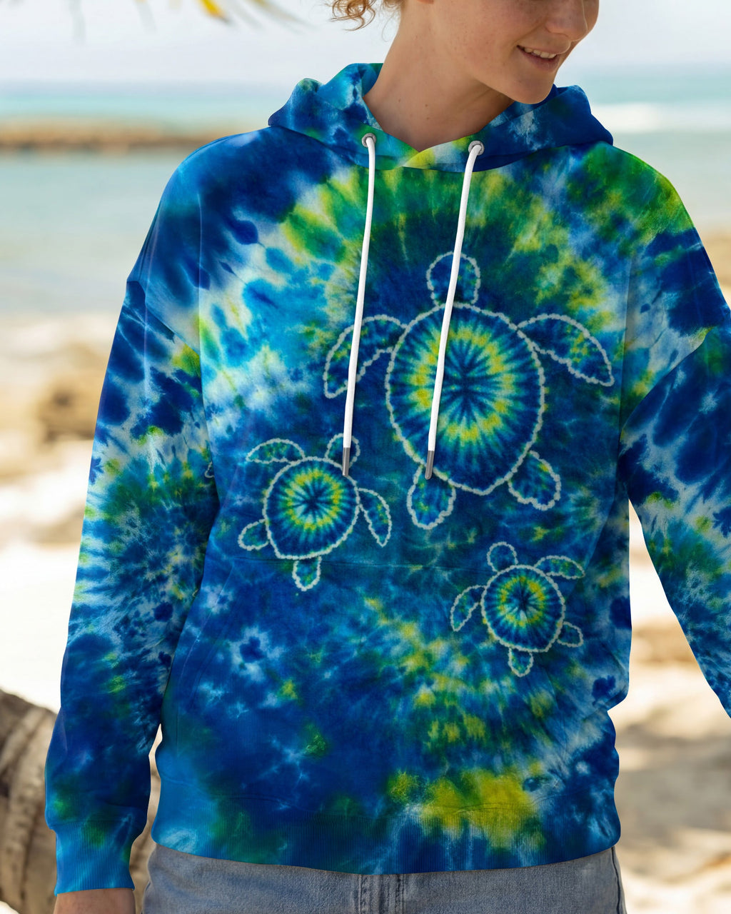 SEA TURTLE WATERCOLOR PATTERN ALL OVER PRINT  - TLTW1404262