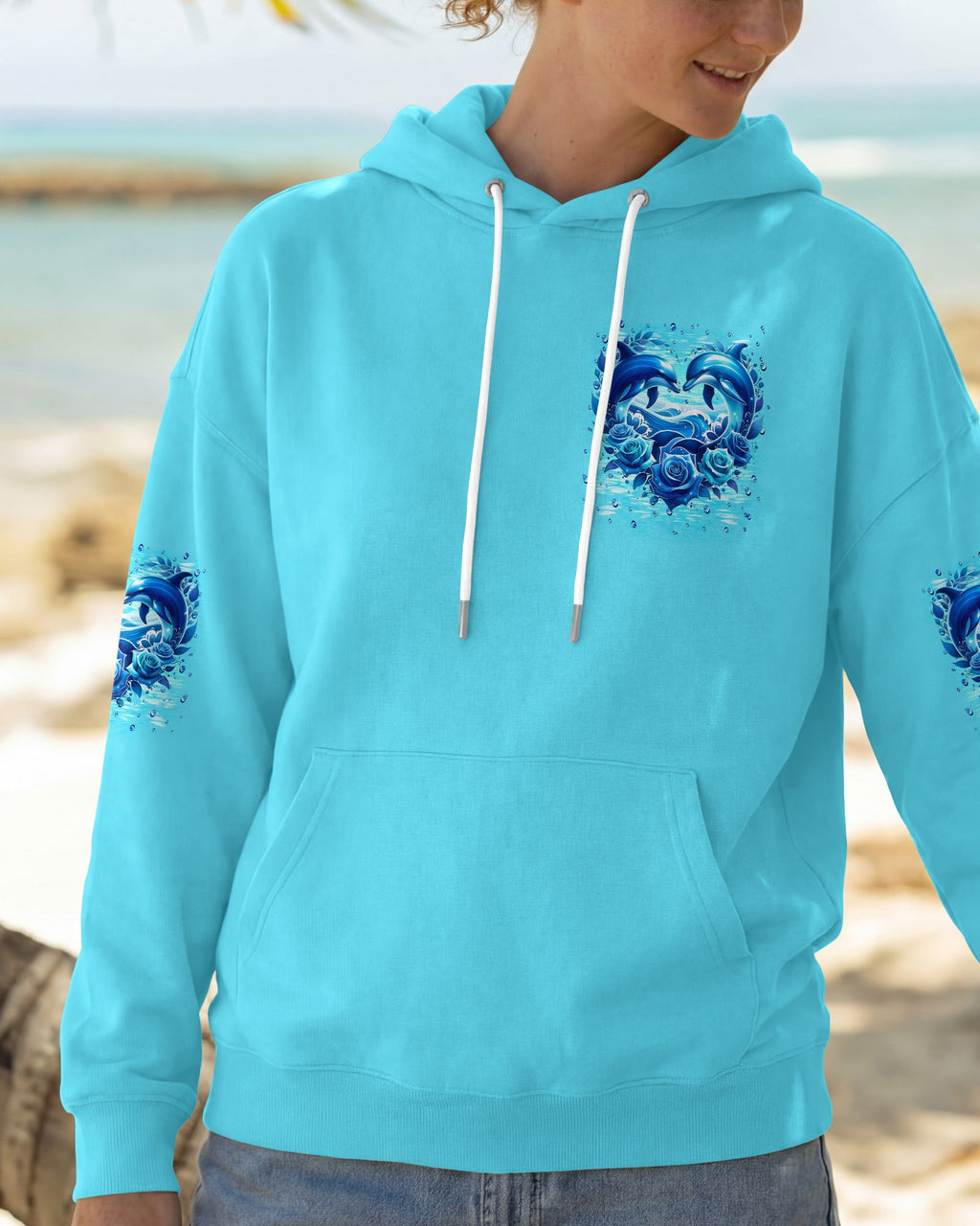 OCEAN WISHES DOLPHIN KISSES ALL OVER PRINT - TYLN2105261
