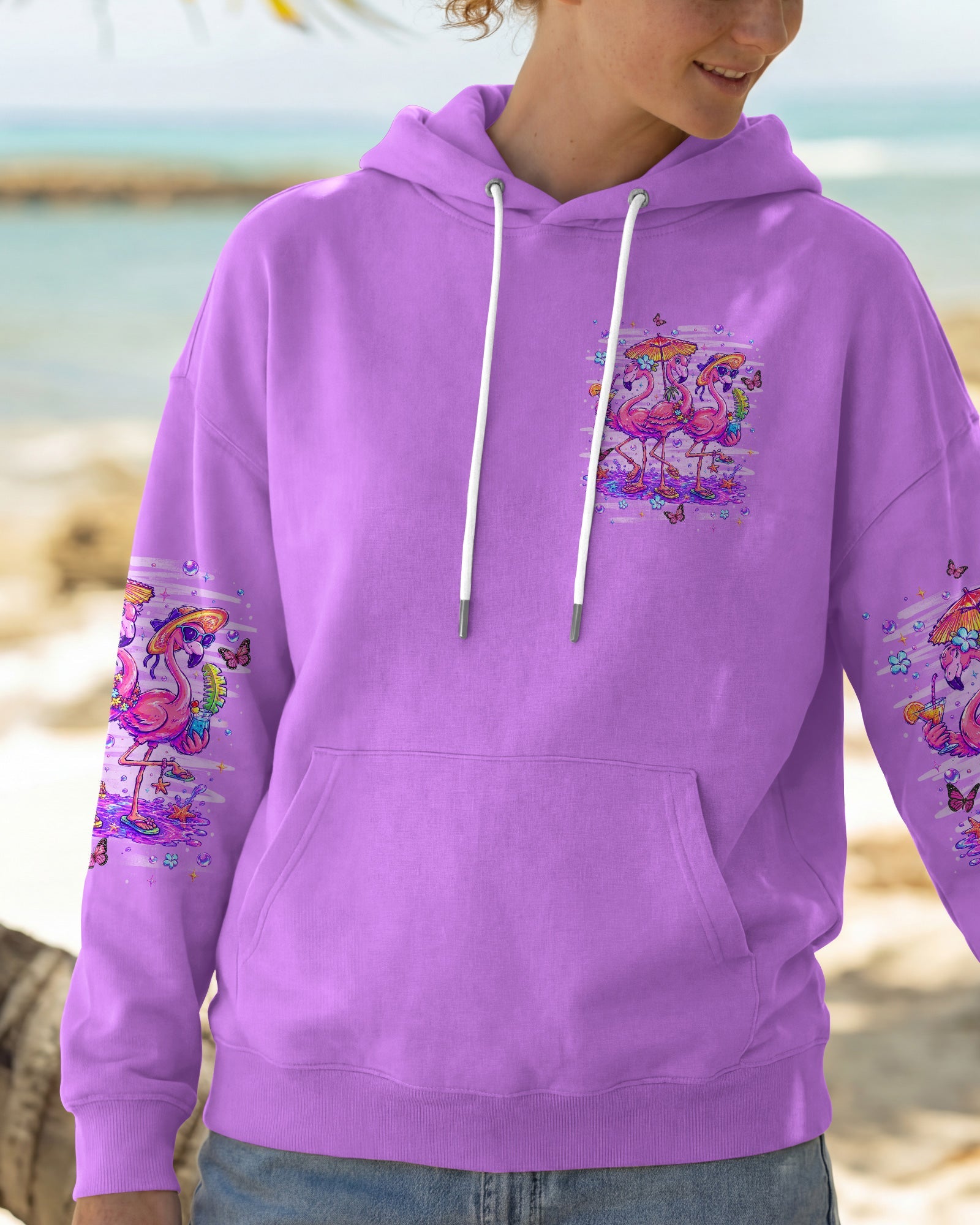 SANDY TOES SUNKISSED NOSE FLAMINGO ALL OVER PRINT -  TLHN2206265