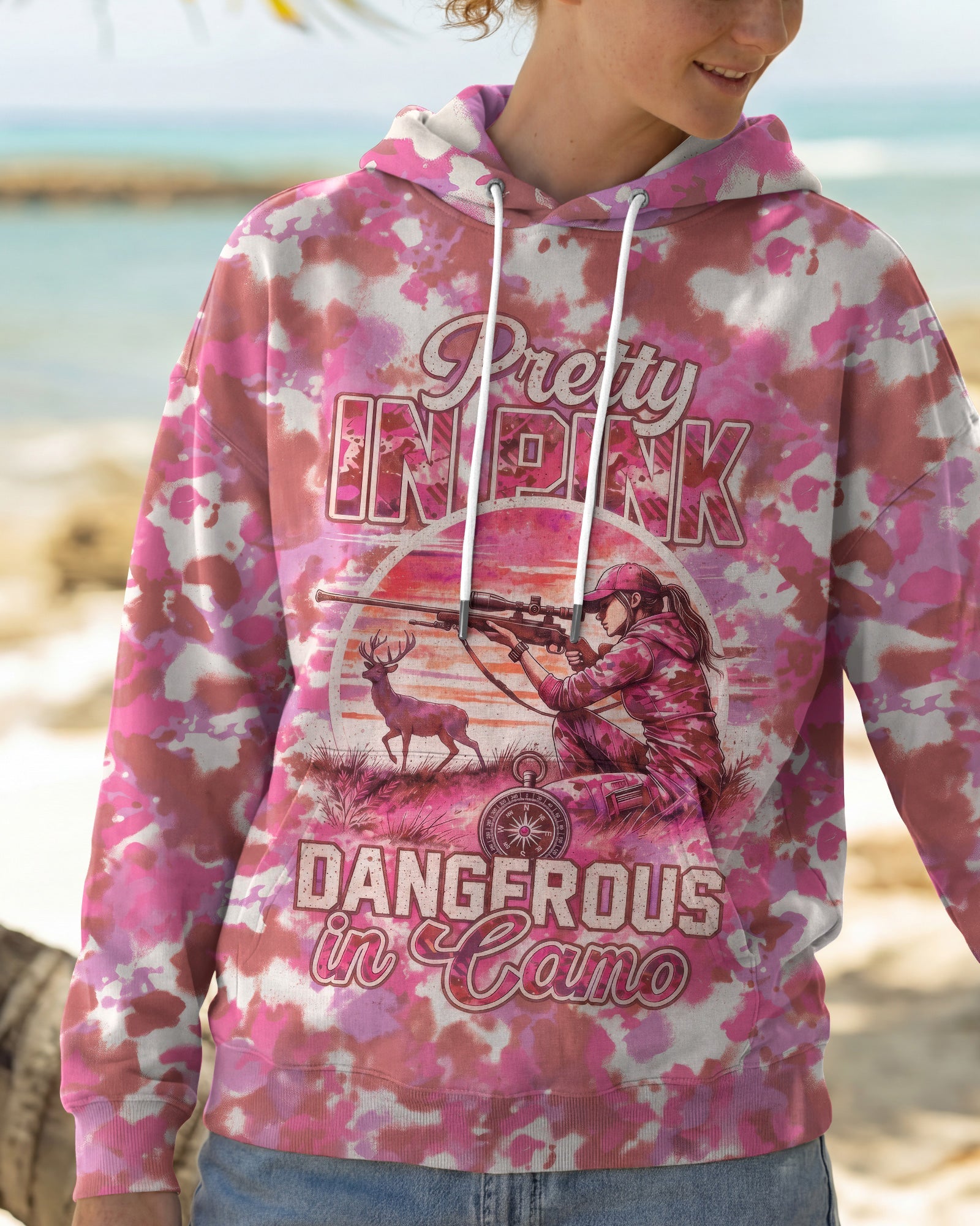 PRETTY IN PINK DANGEROUS IN CAMO ALL OVER PRINT - RI0907261