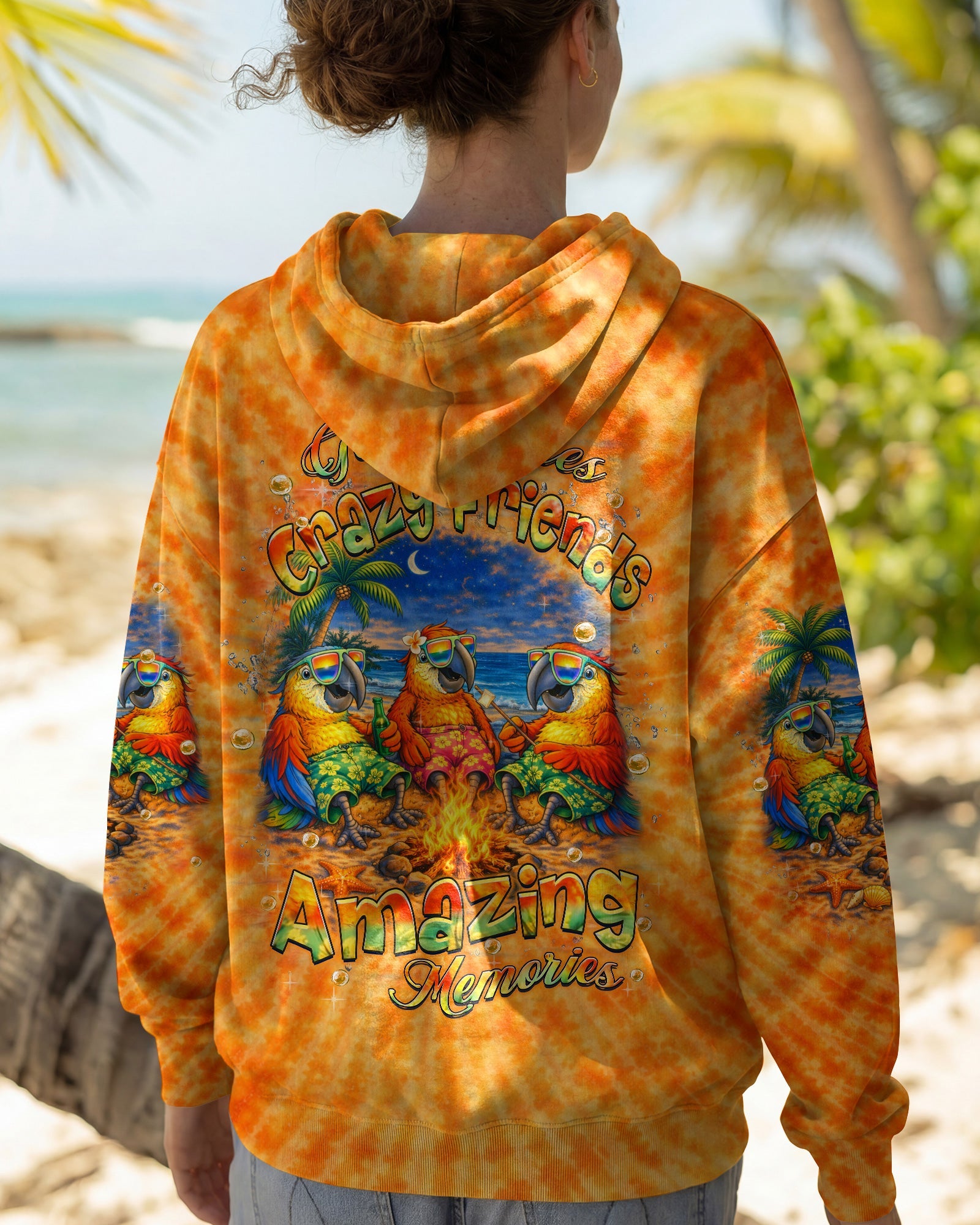 GOOD TIMES CRAZY FRIEND PARROT ALL OVER PRINT - TLHN0604262