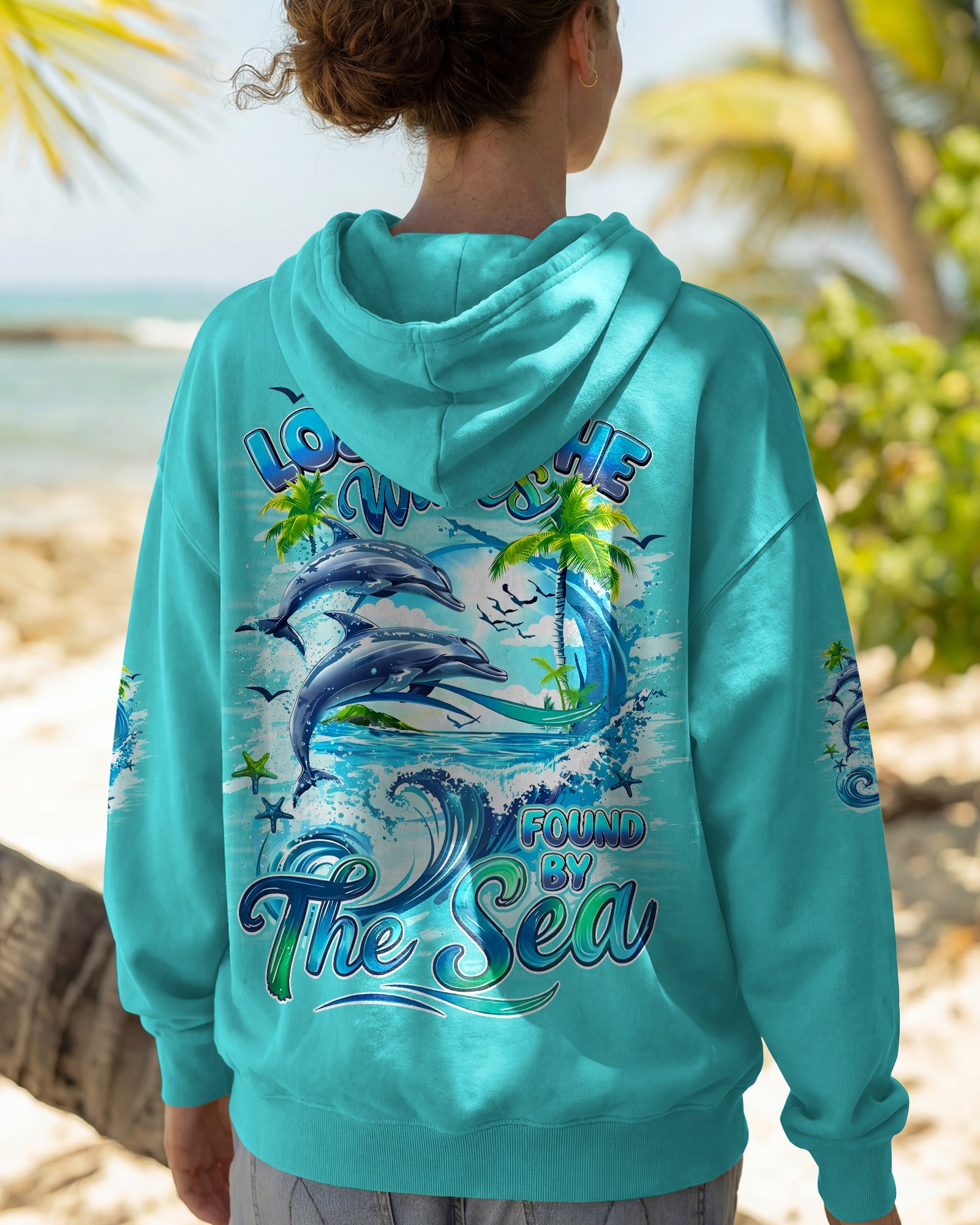 LOST IN THE WAVES FOUND BY THE SEA ALL OVER PRINT - TYQY2705262