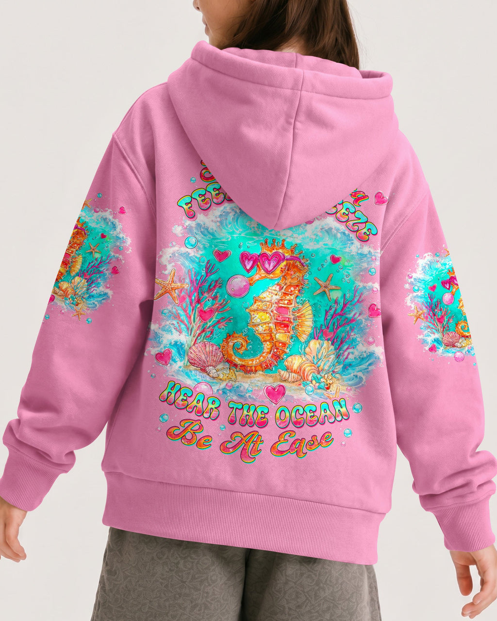 SMELL THE SEA FEEL THE BREEZE SEAHORSE KIDS ALL OVER PRINT - TLTW0806263