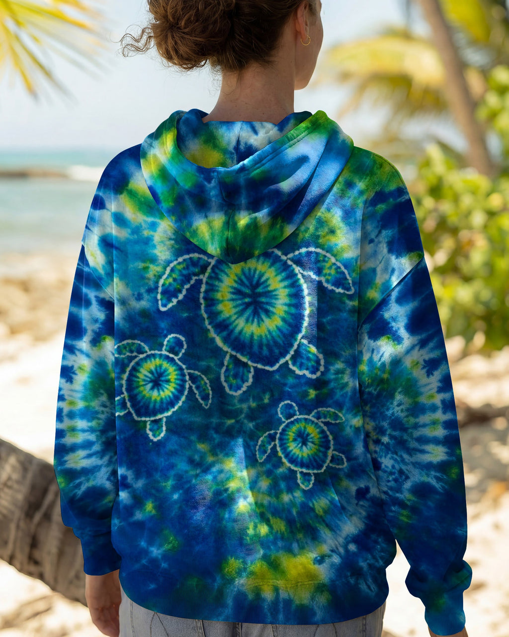 SEA TURTLE WATERCOLOR PATTERN ALL OVER PRINT  - TLTW1404262