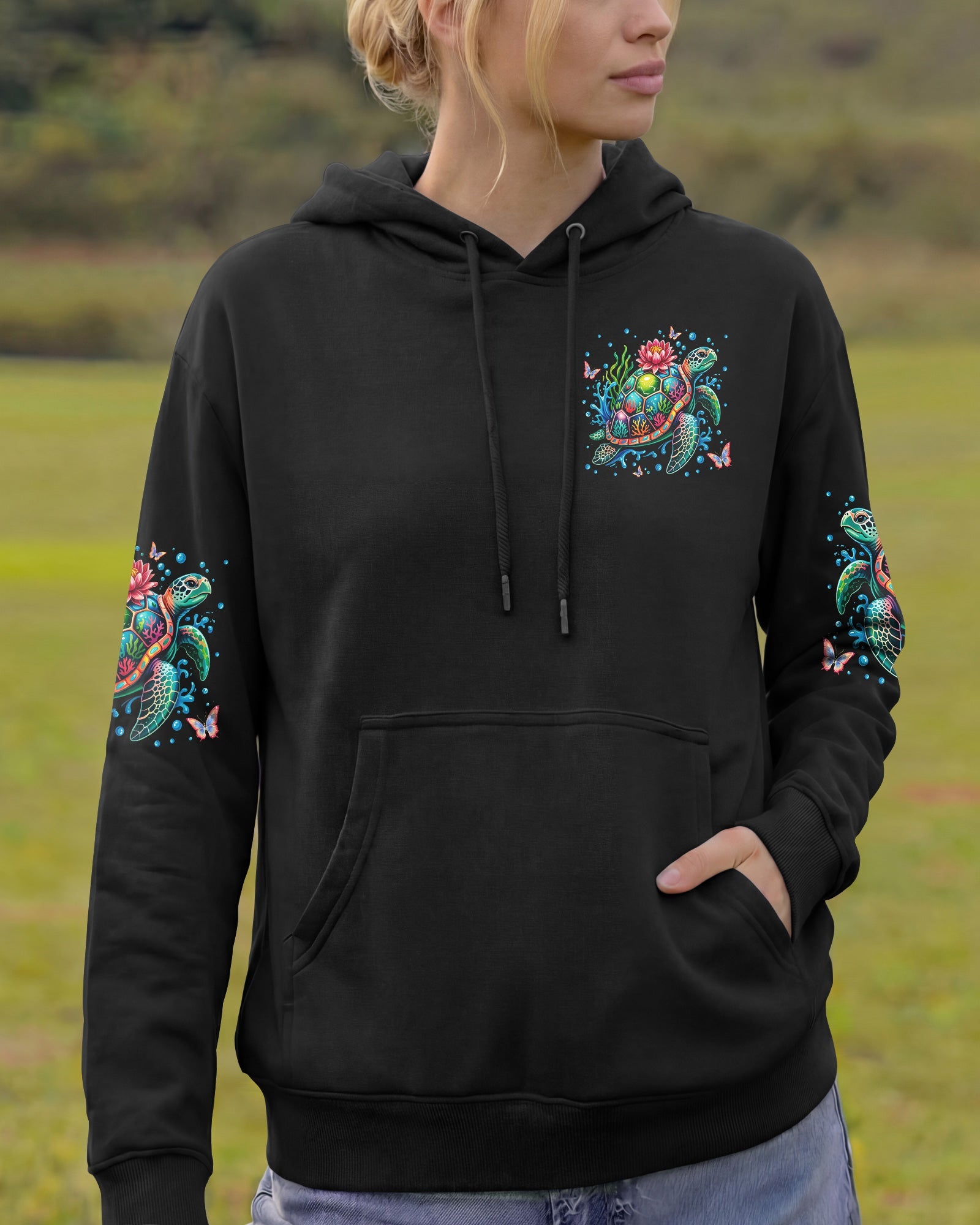 SALTWATER HEALS EVERYTHING TURTLE ALL OVER PRINT - TYLN1506262