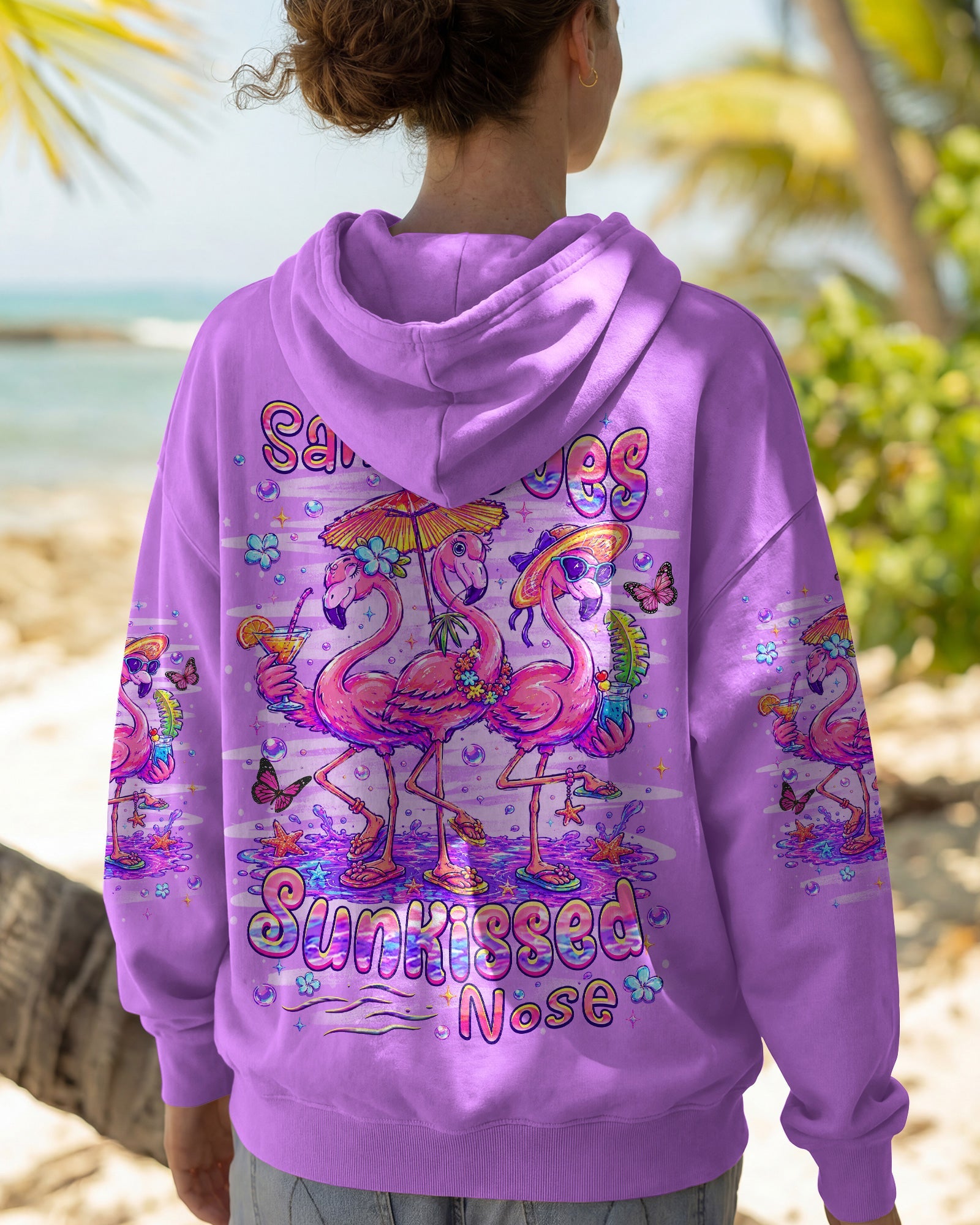 SANDY TOES SUNKISSED NOSE FLAMINGO ALL OVER PRINT -  TLHN2206265